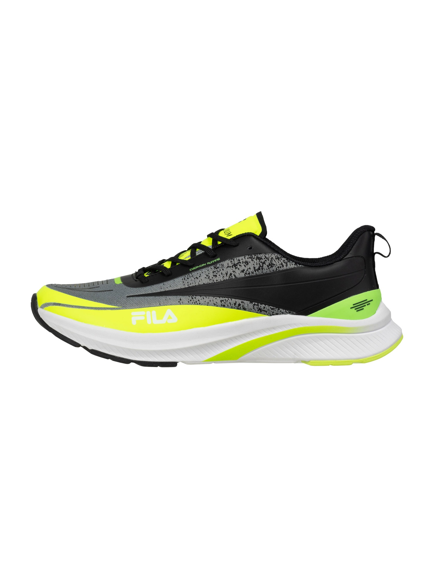 FILA Bėgimo batai neoninė geltona / tamsiai pilka / žaliosios citrinos spalva / juoda