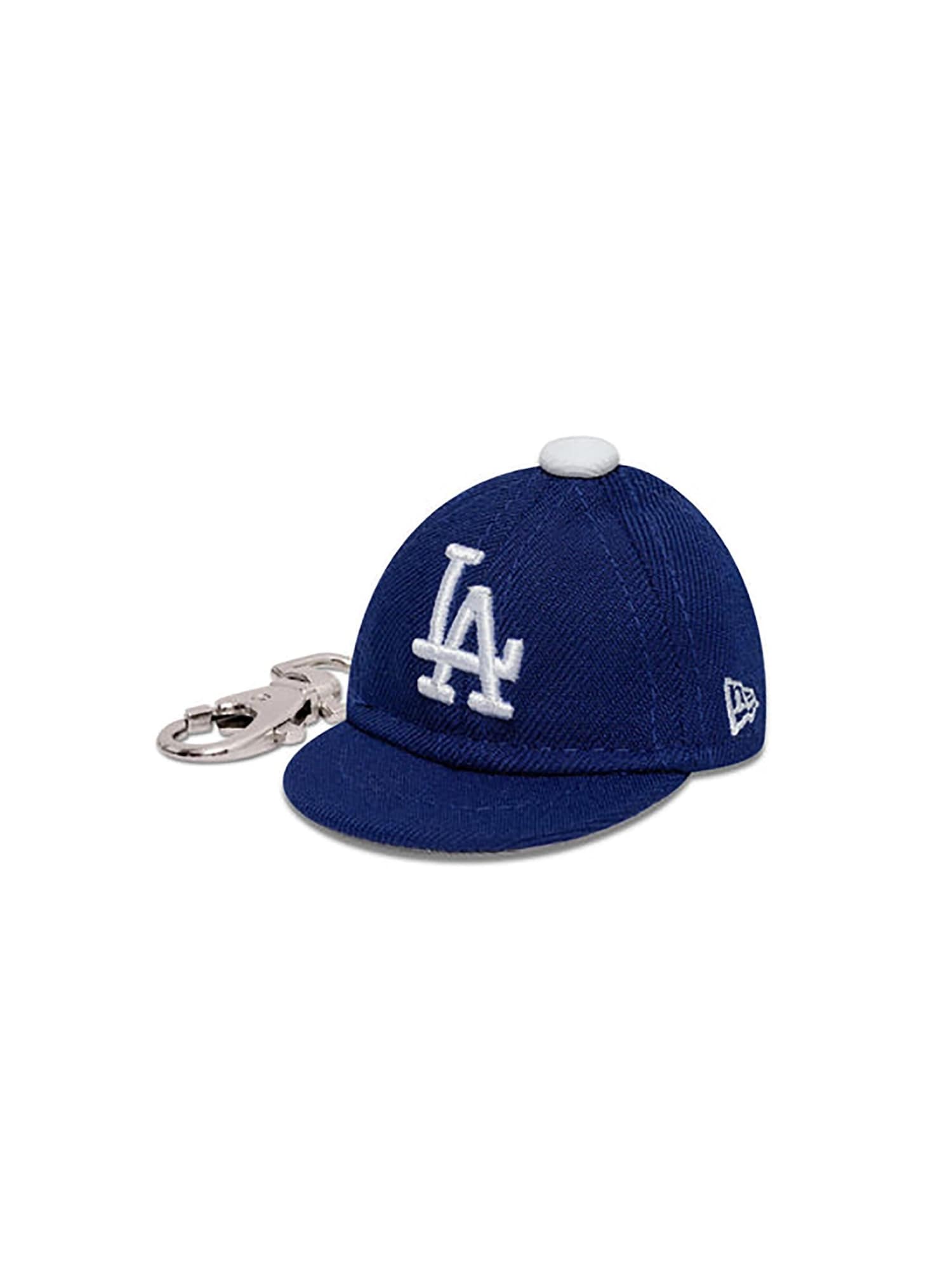NEW ERA Breloc 'Mini Cap LA Dodgers'  albastru închis / argintiu / alb