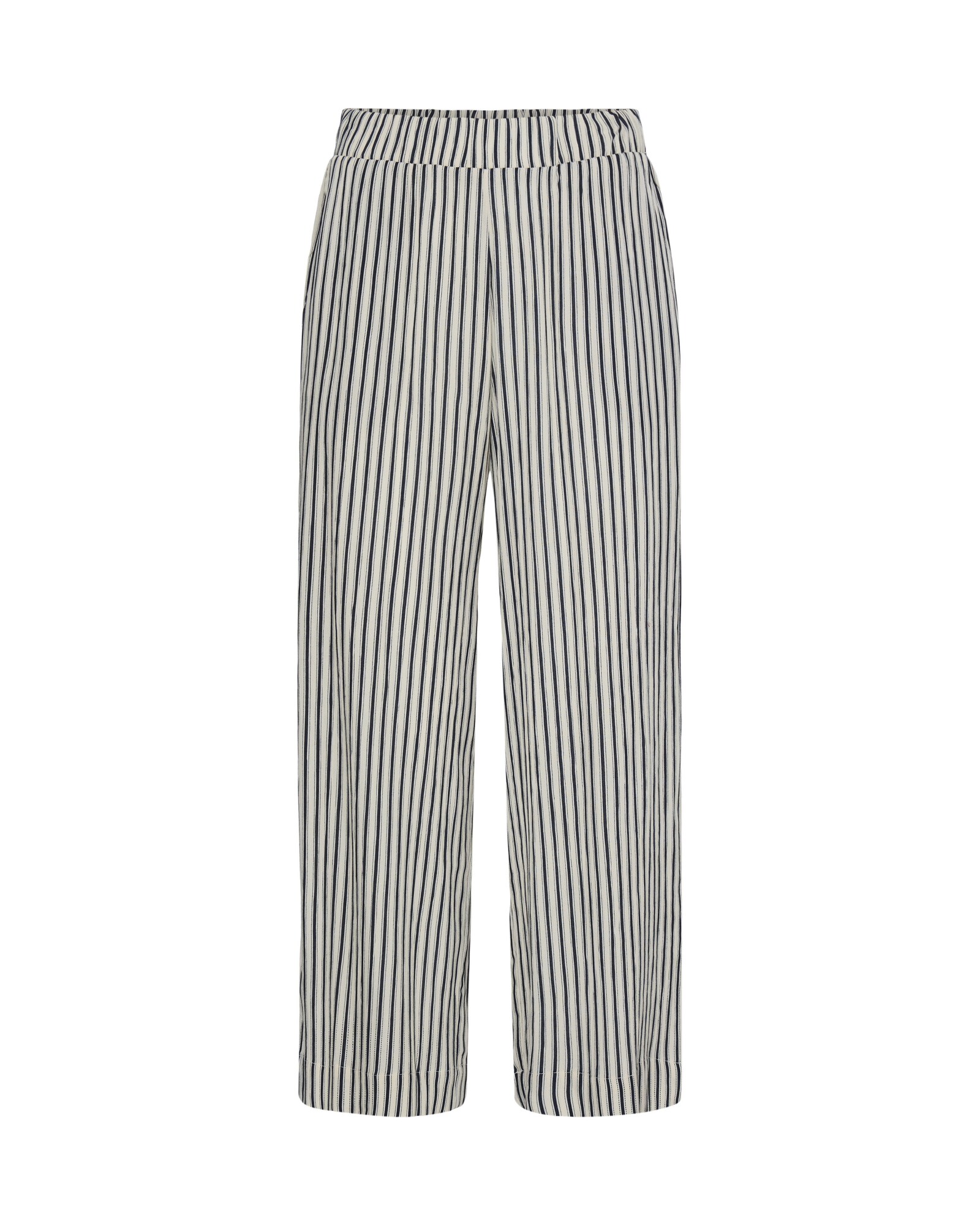 ICHI Pantalón 'IHMarrakech' azul oscuro / blanco