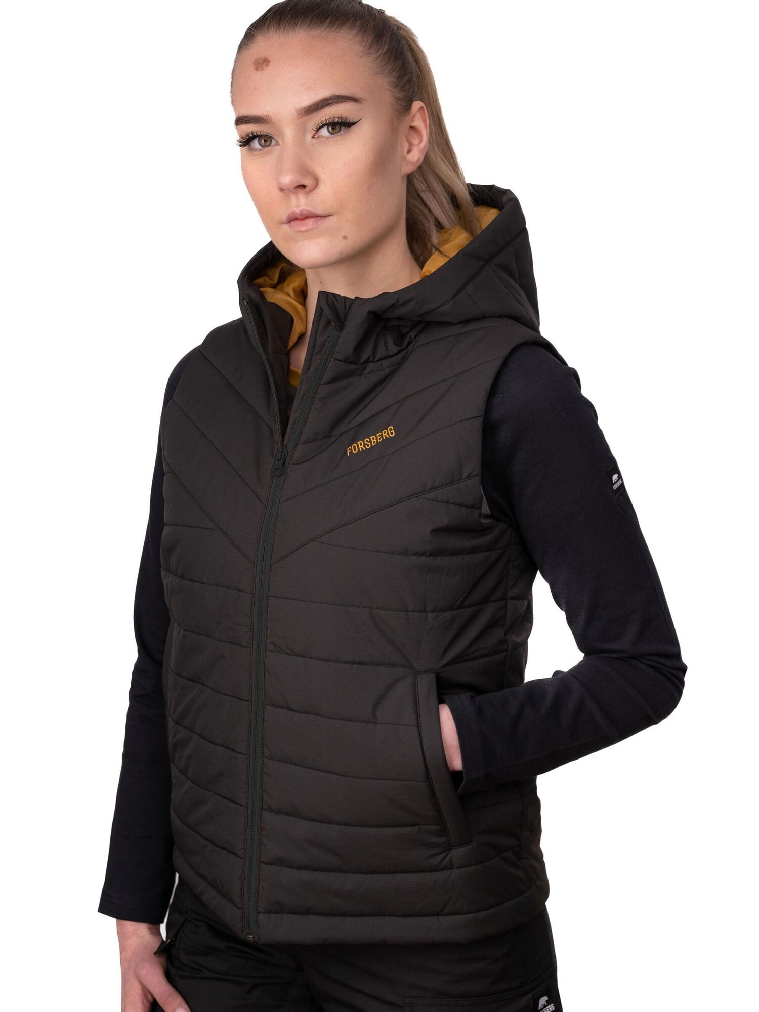 Thumbnail - FORSBERG Weste wattierte Damenweste mit Kapuze