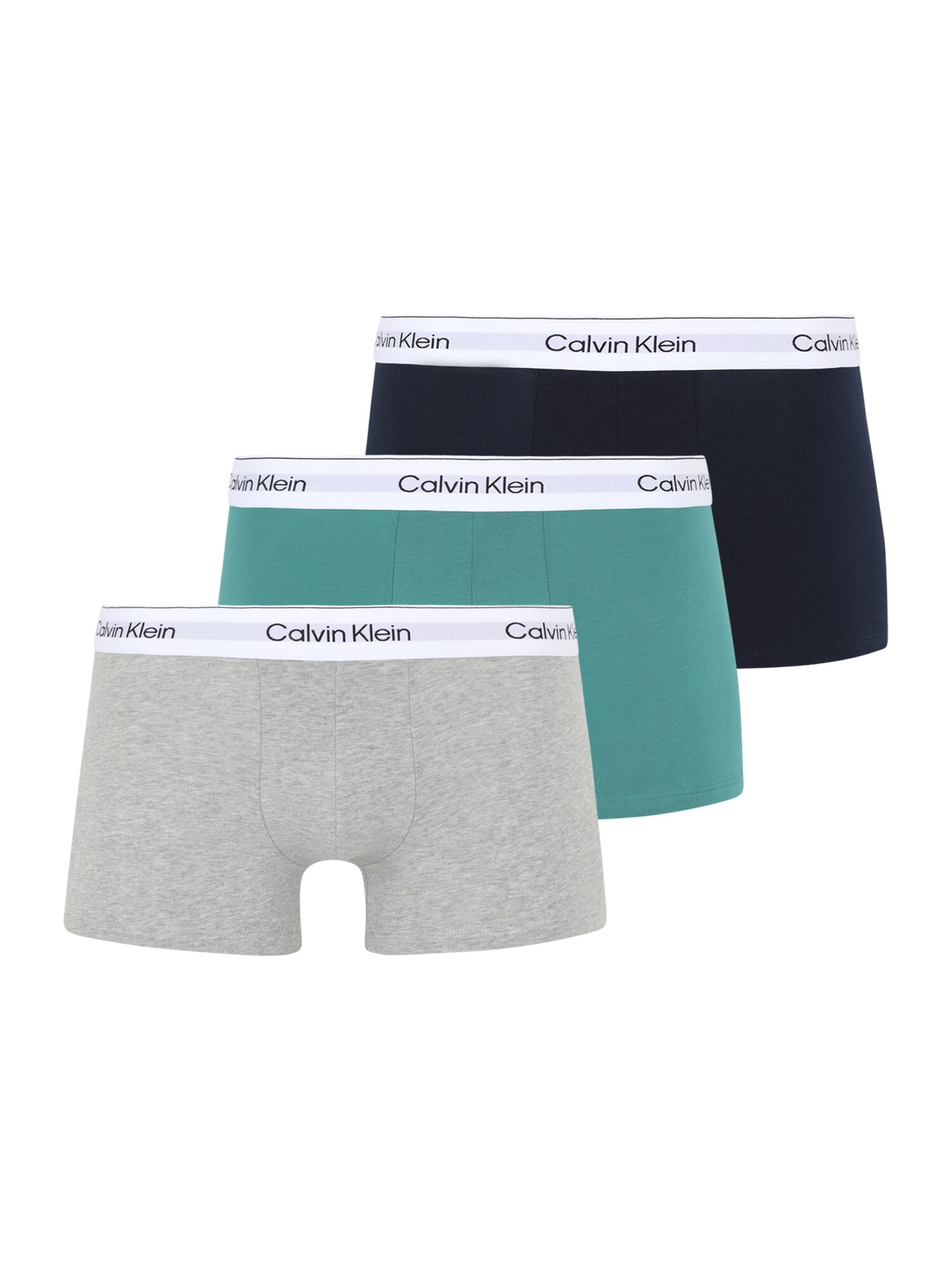 Calvin Klein Underwear Boxeri  albastru marin / gri amestecat / verde jad / alb