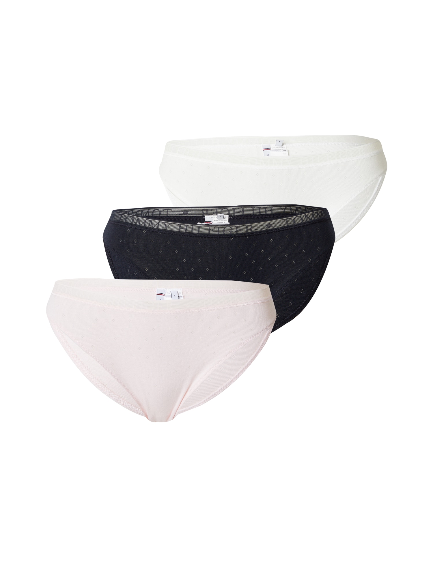Tommy Hilfiger Underwear Slip  világos-rózsaszín / fekete / piszkosfehér