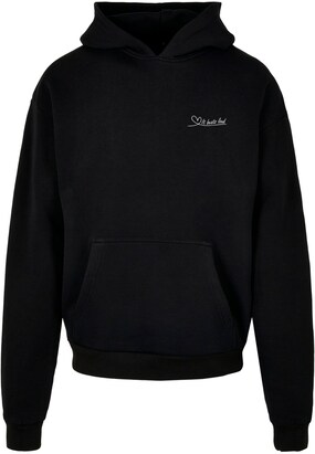 Merchcode Sweatshirt ‘It Beats Loud’ Zwart / Wit