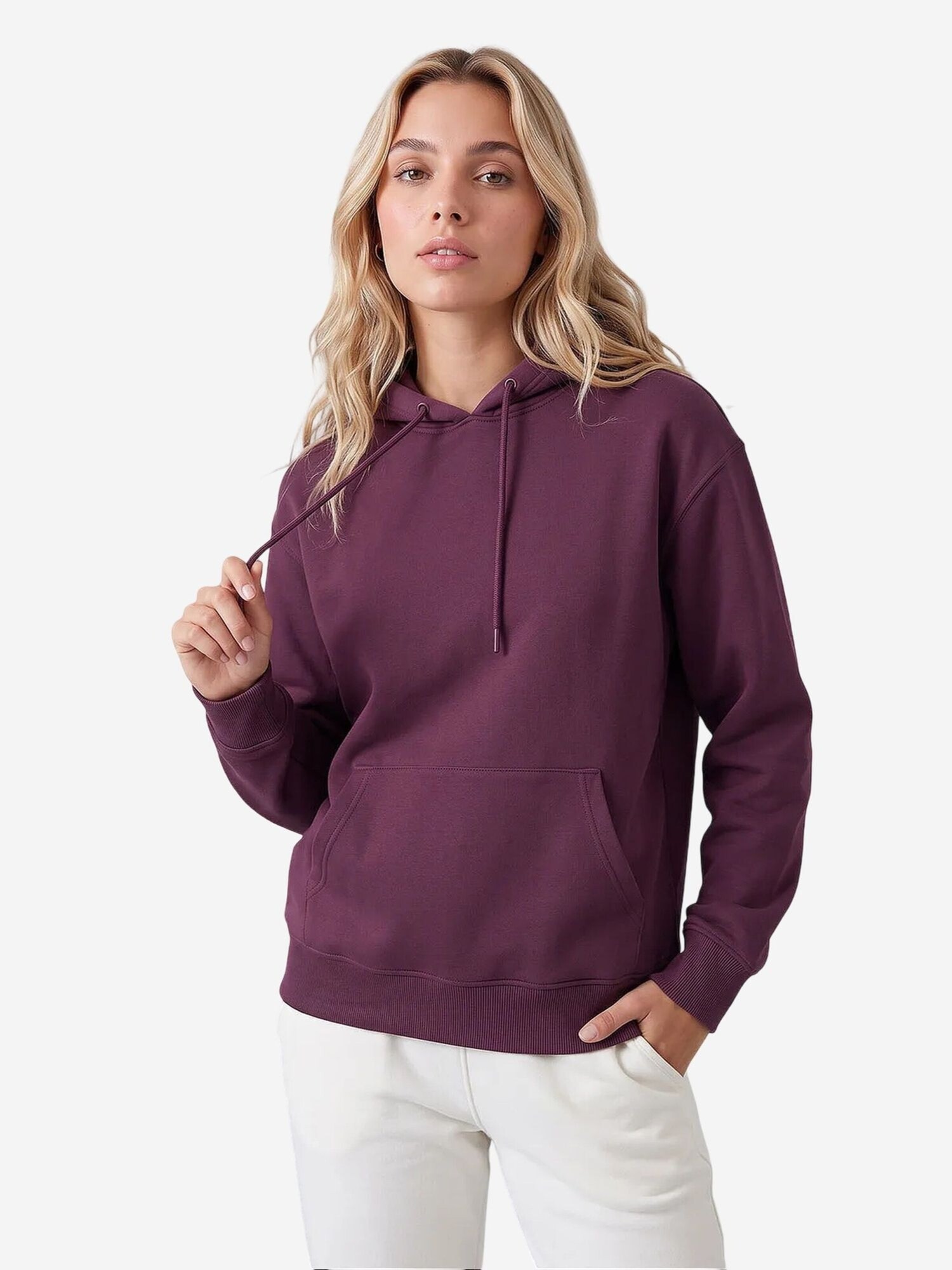 Tommy Life Sweater majica sivkasto ljubičasta (mauve)
