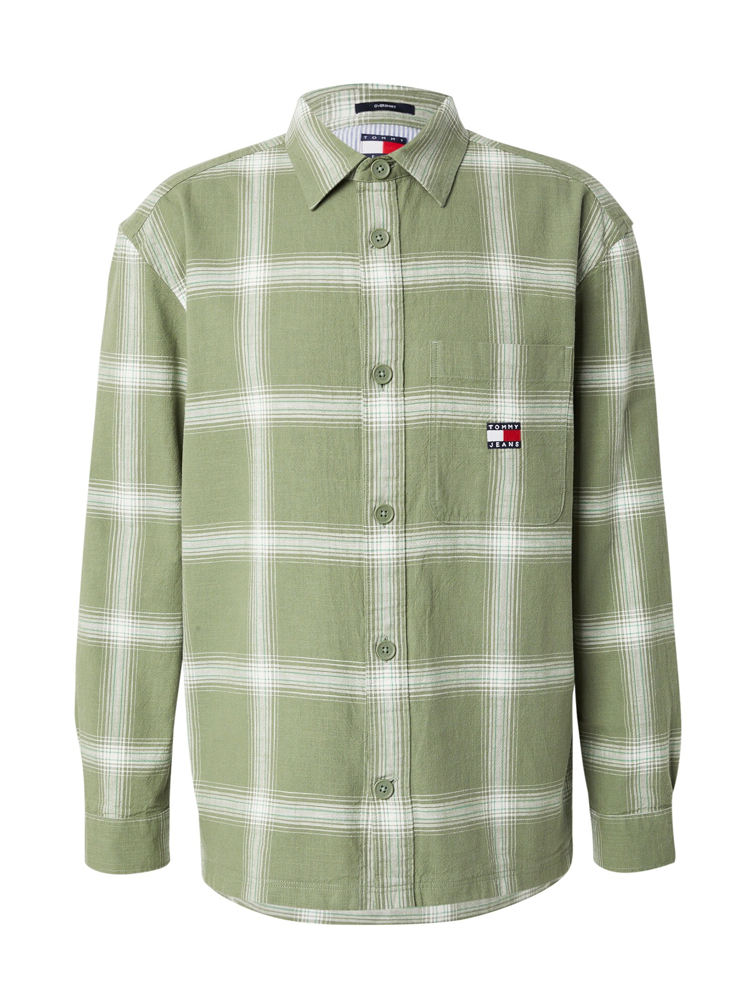 Tommy Jeans Košeľa námornícka modrá / olivová / červená / biela