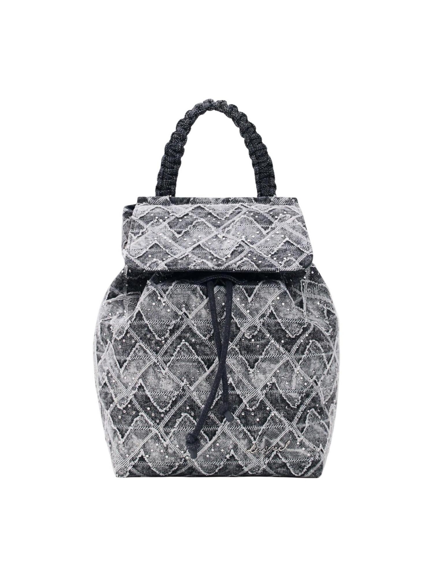 Desigual Rucsac Radio Luena gri / negru denim