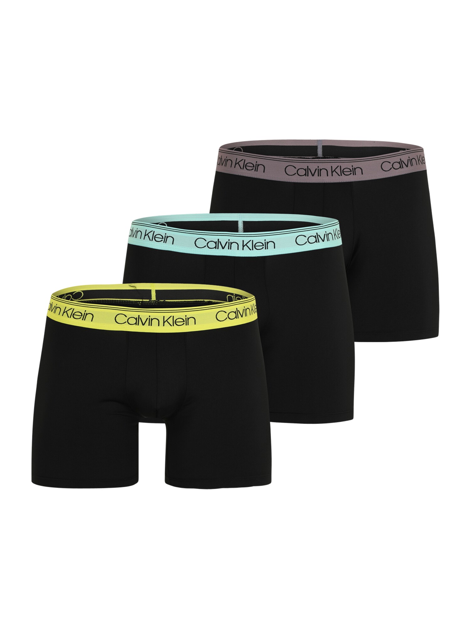 Calvin Klein Underwear Boxeri  galben / verde mentă / mauve / negru