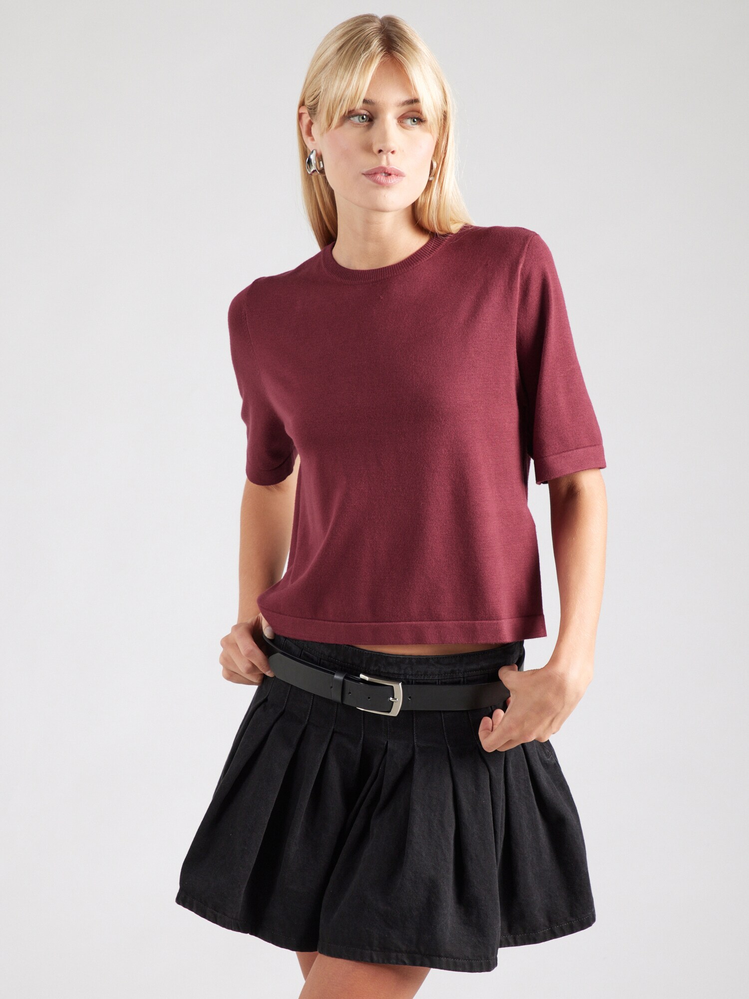 VERO MODA Pulóver 'VMSILJE'  borvörös termék 2. képe