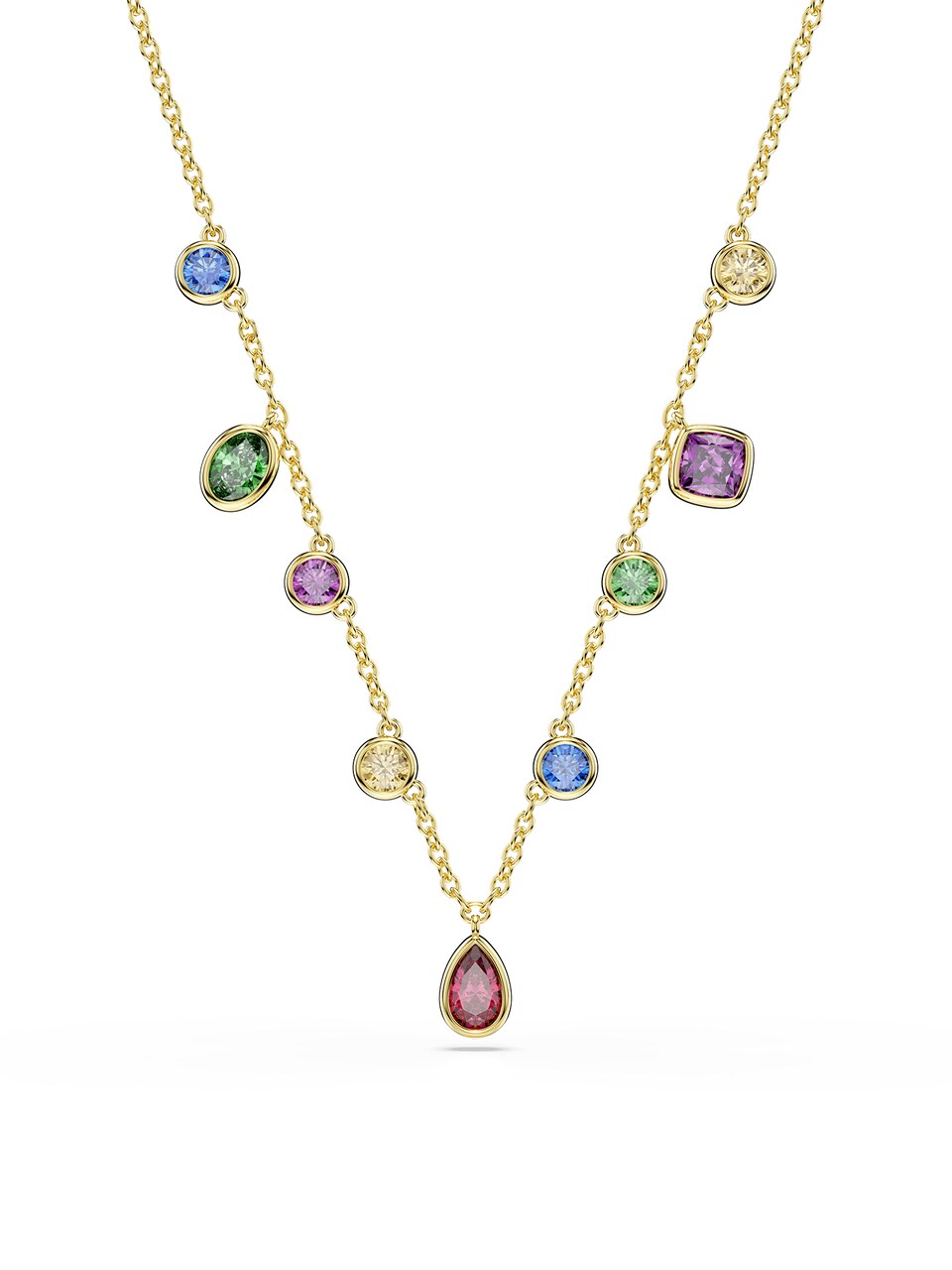 Halsband 'IMBER' blå / gul / guld
