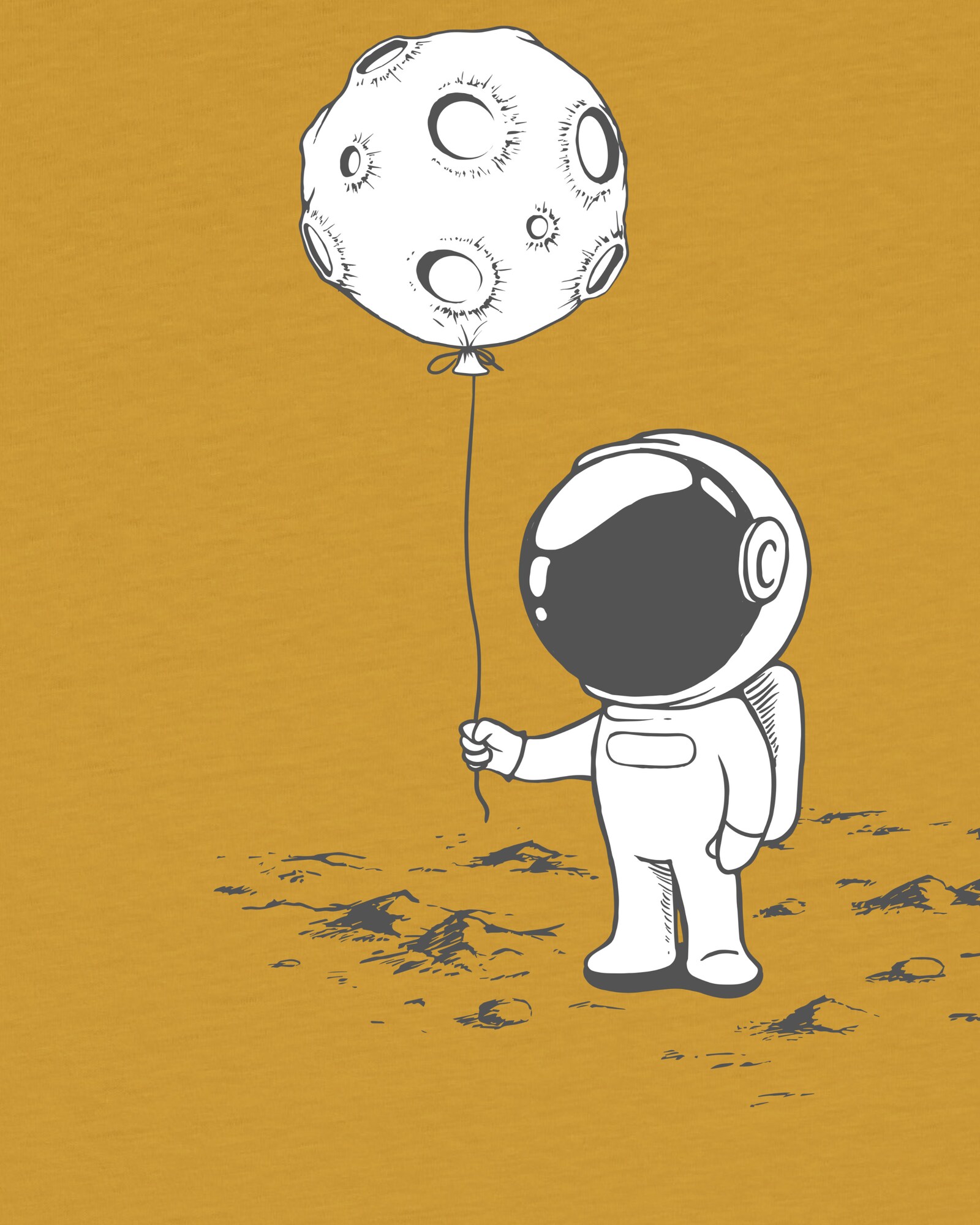 Thumbnail - T-Shirt 'Kleiner Astronaut mit Luftballon'