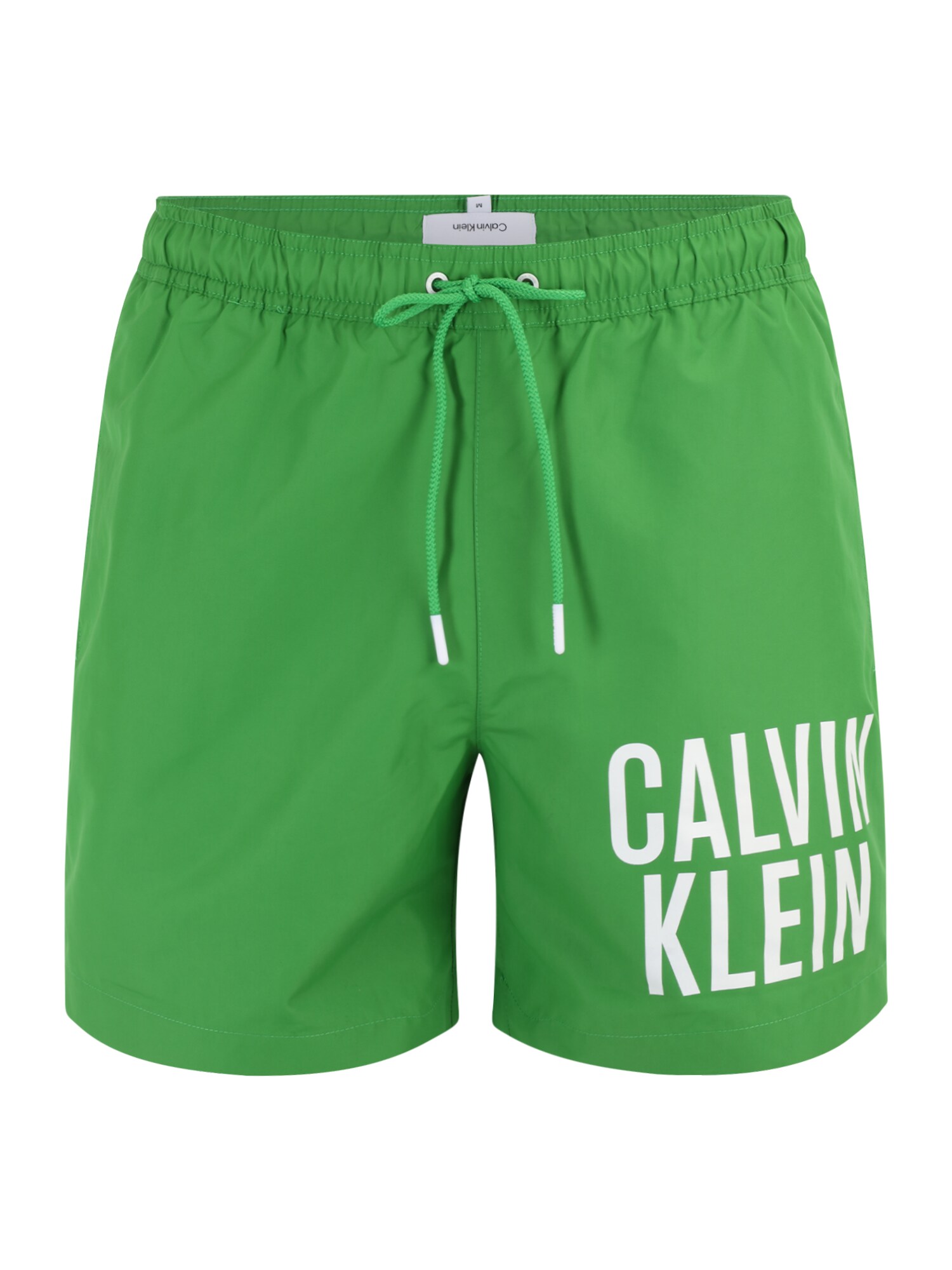 Calvin Klein Swimwear Calções de banho  verde / branco