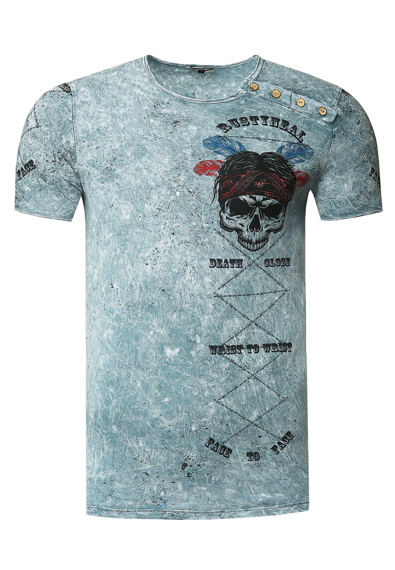 Thumbnail - T-Shirt mit verwaschenem Print