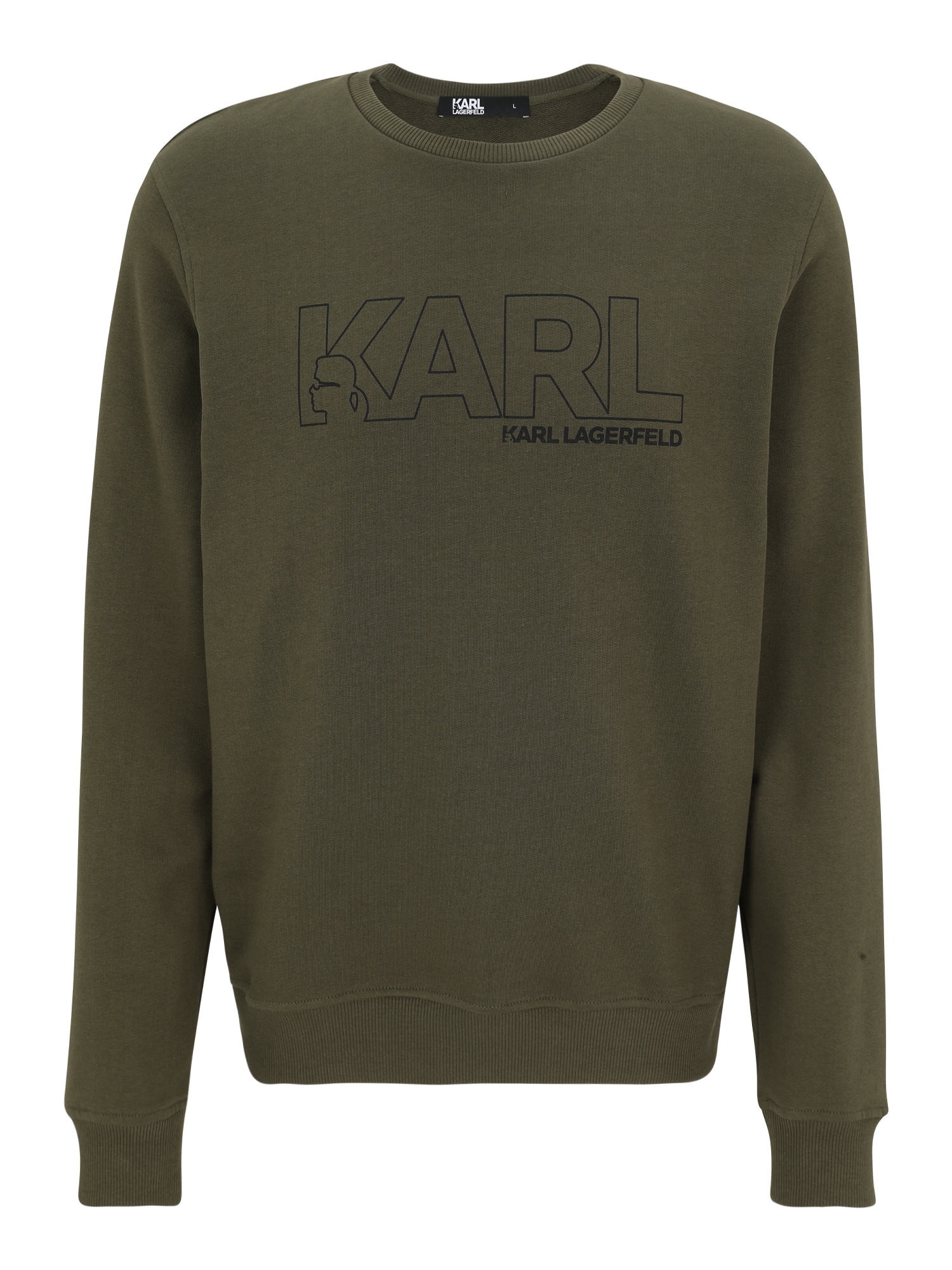 Karl Lagerfeld Bluză de molton  verde închis