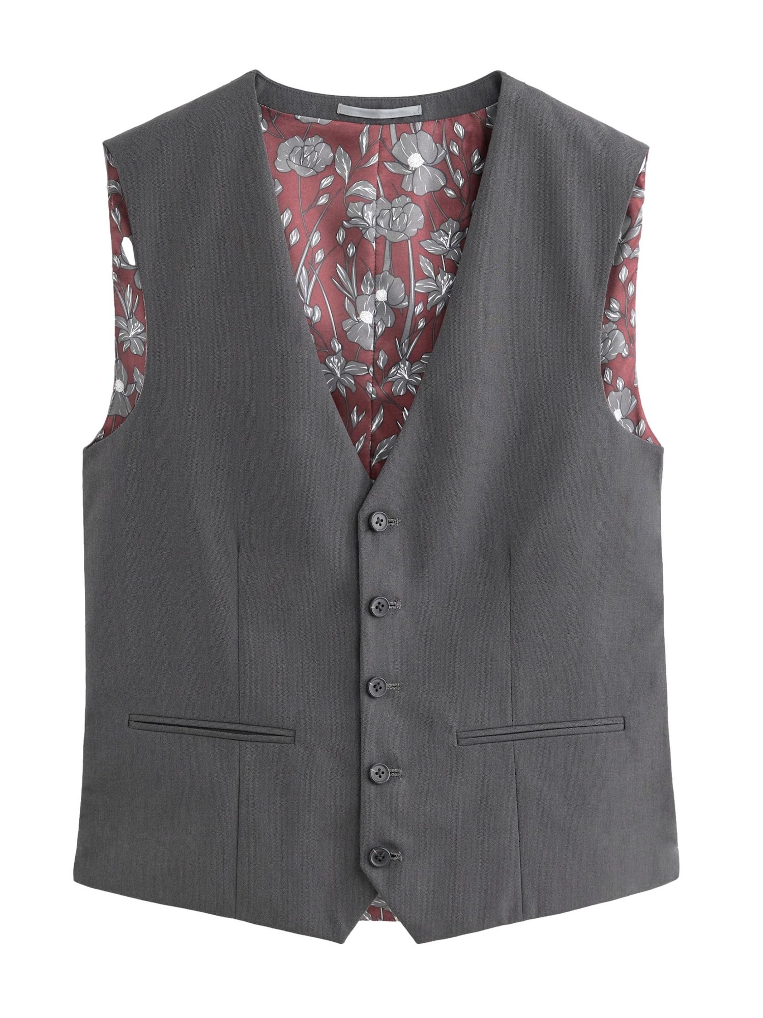 Next Vestă de costum  gri închis