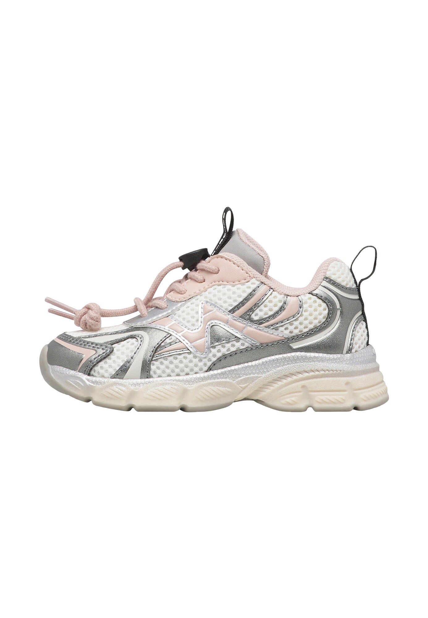 NATURINO Sneaker WAVE roz deschis / argintiu / alb