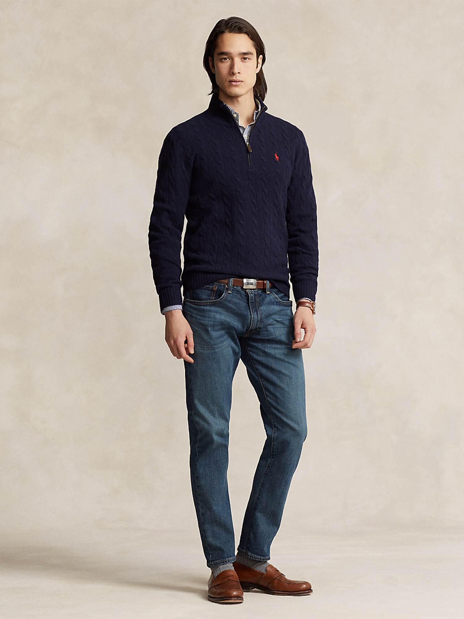 Polo Ralph Lauren Jersey  navy / rojo – imagen 4