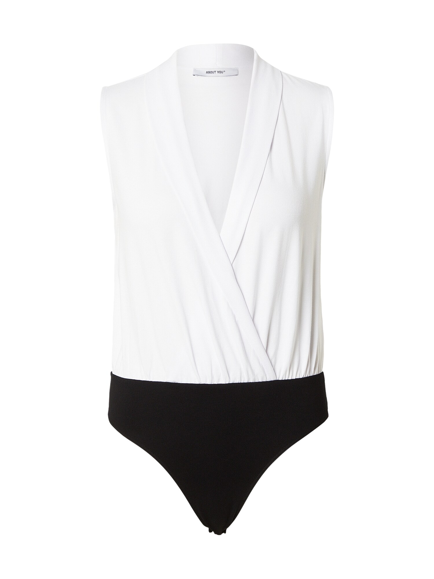 ABOUT YOU Bluză body Bettina  negru / alb murdar