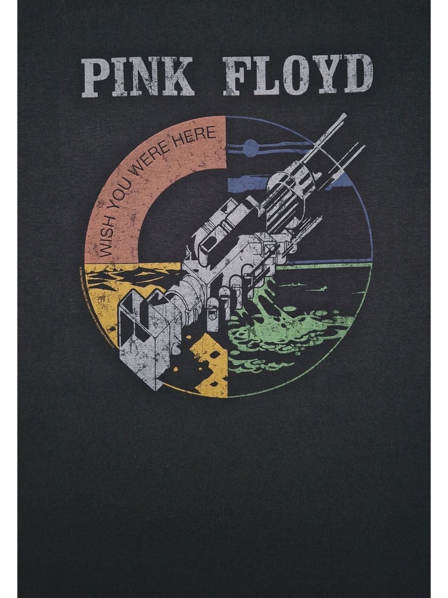 Pink Floyd Sudadera 'Pink Floyd Wish you were Hoodie Kapuzenpullover' negro – imagen 3