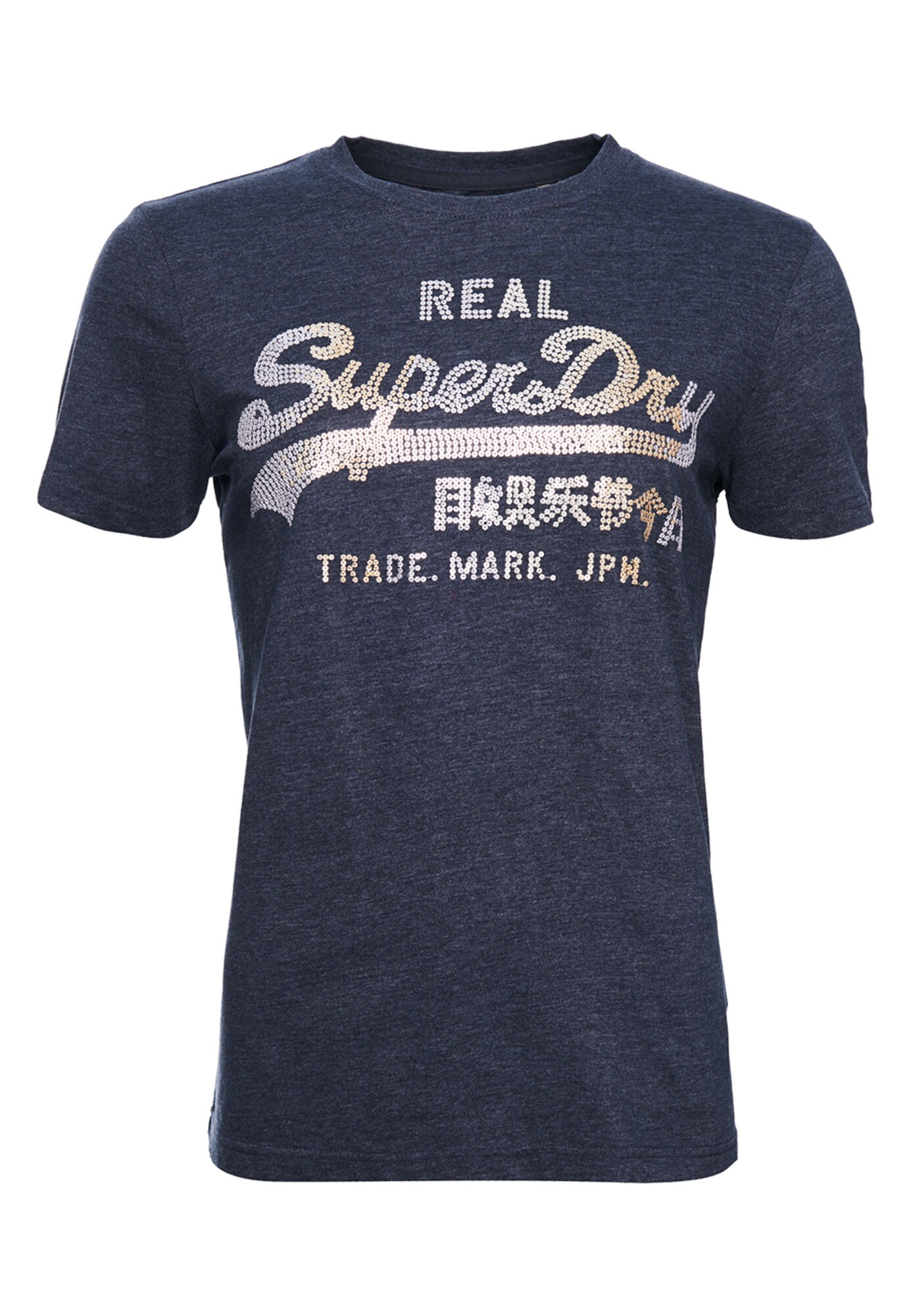 Superdry Marškinėliai  tamsiai mėlyna jūros spalva