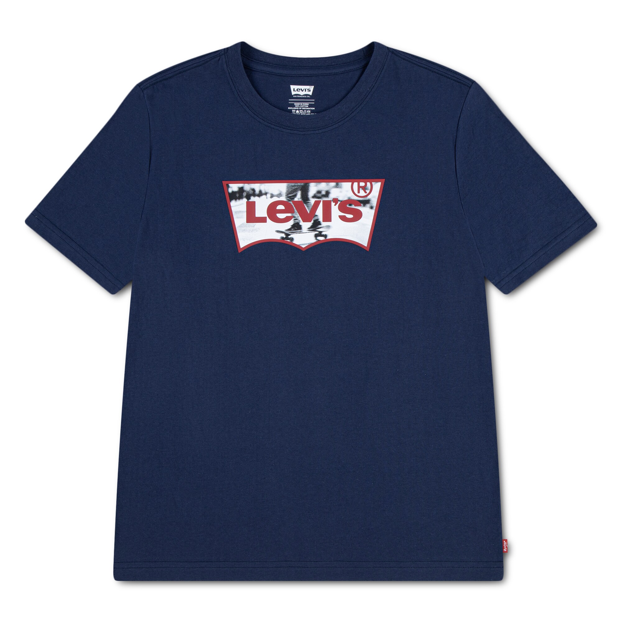 Levis Kids Tricou SKATE BATWING bleumarin / roșu / alb