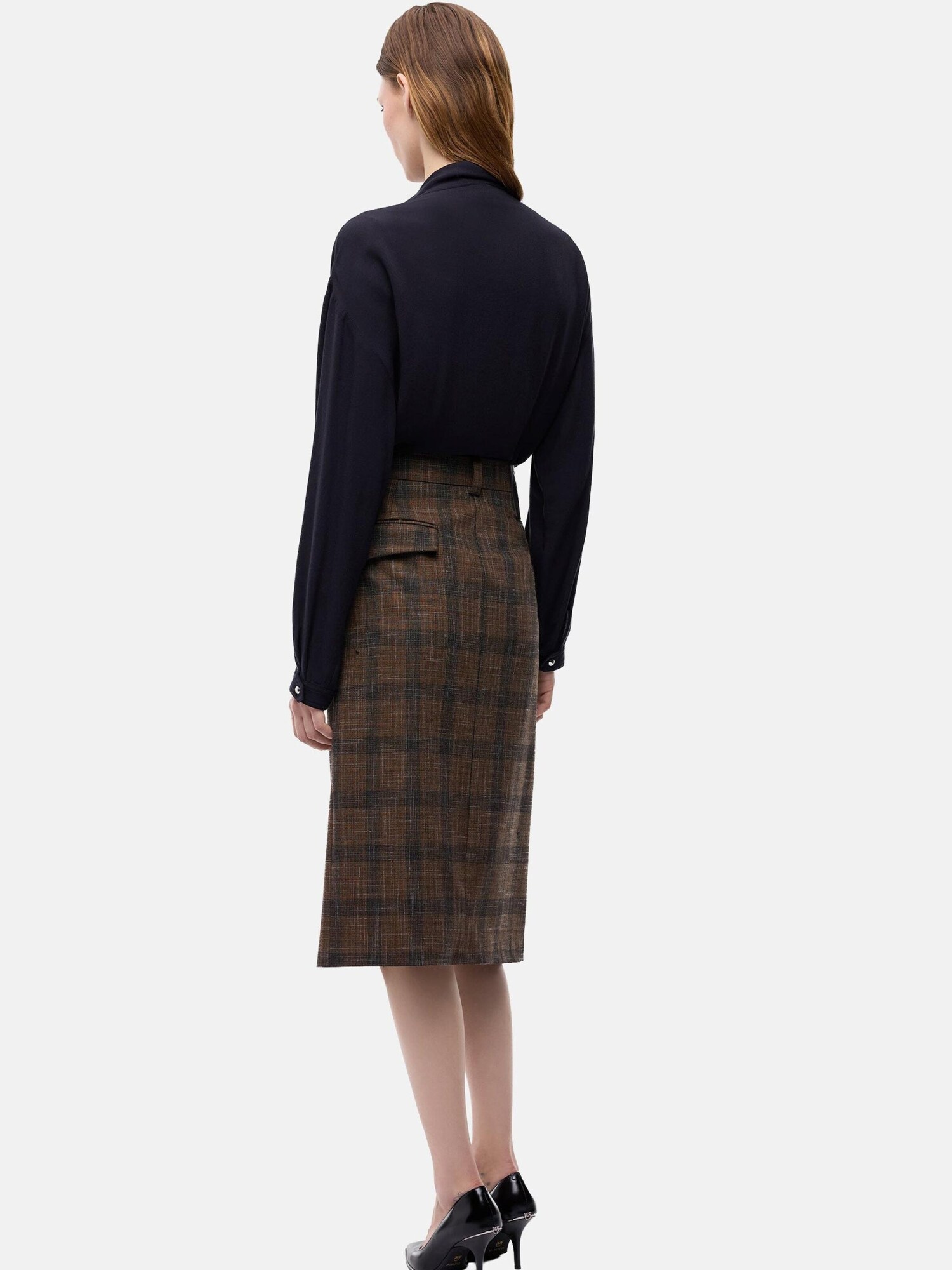PINKO Blusa  azul oscuro – imagen 4