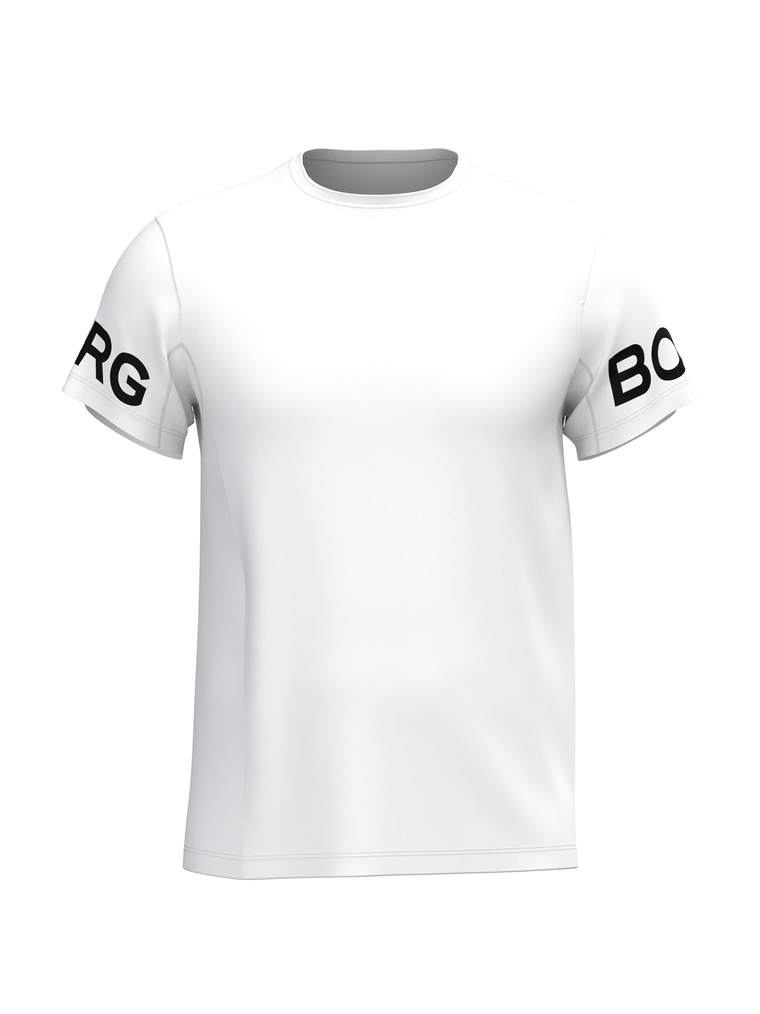 BJÖRN BORG Tricou funcțional  negru / alb