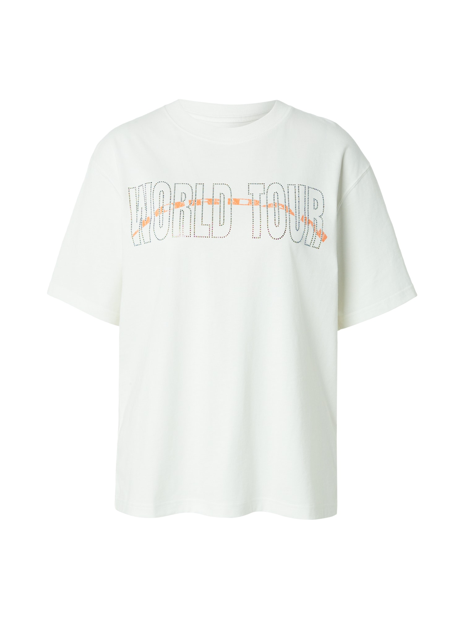 Jordan Tričko 'BRK'  krémová / oranžová / rosé
