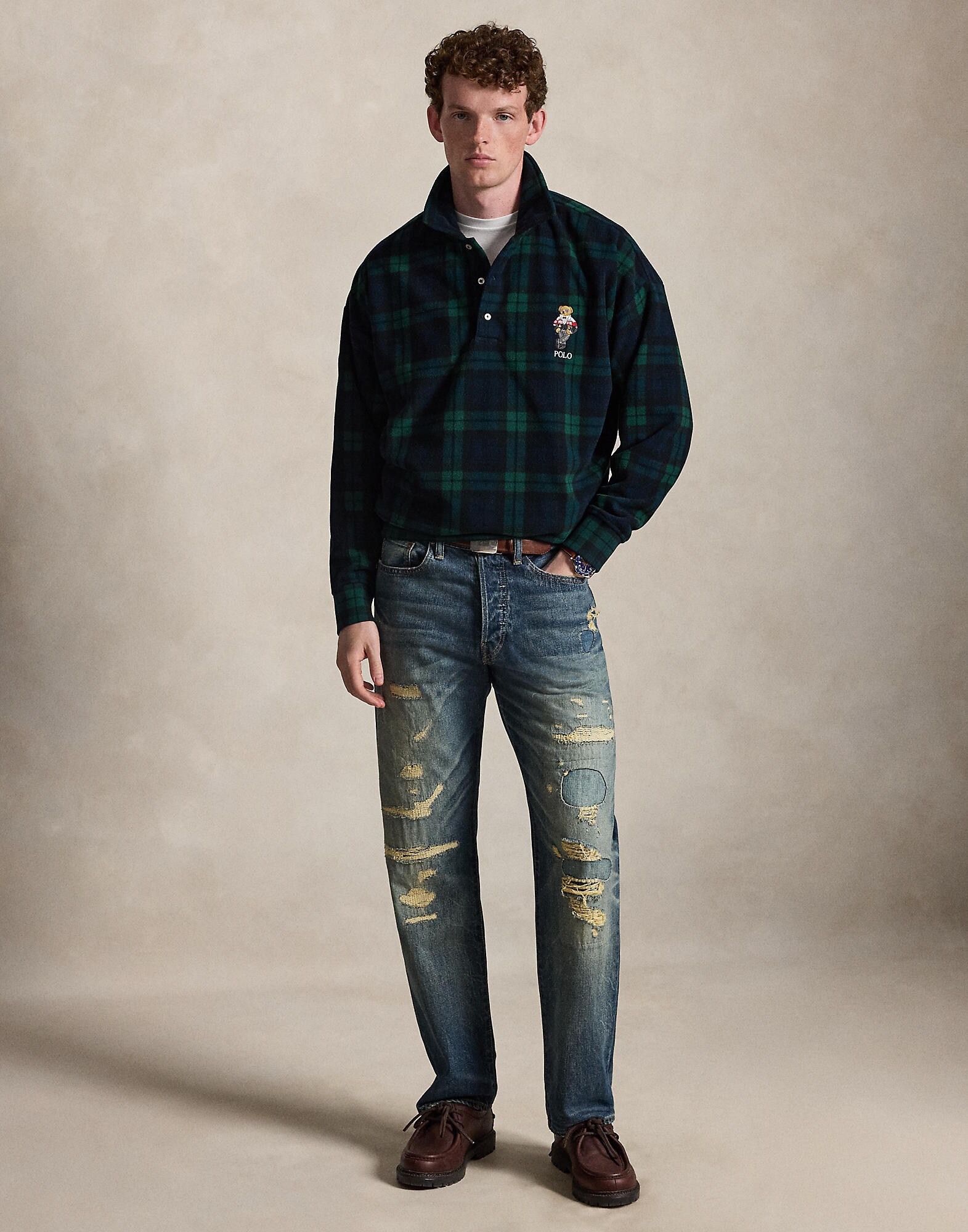 Polo Ralph Lauren Jersey  azul / verde / negro – imagen 4