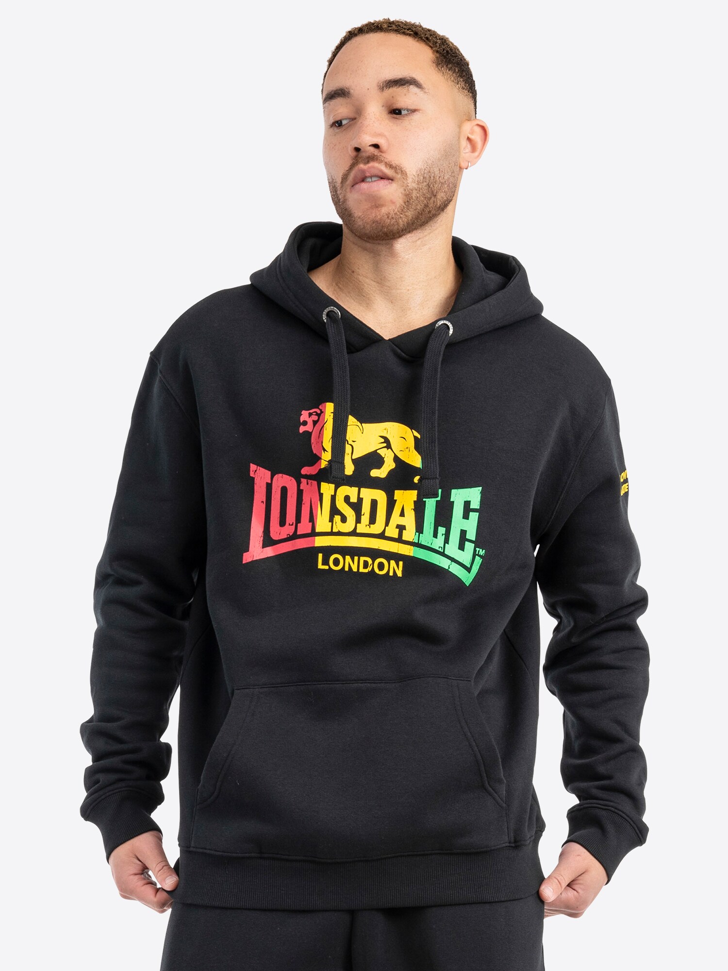LONSDALE Tréning póló 'Sounds'  sárga / világoszöld / piros / fekete termék 2. képe