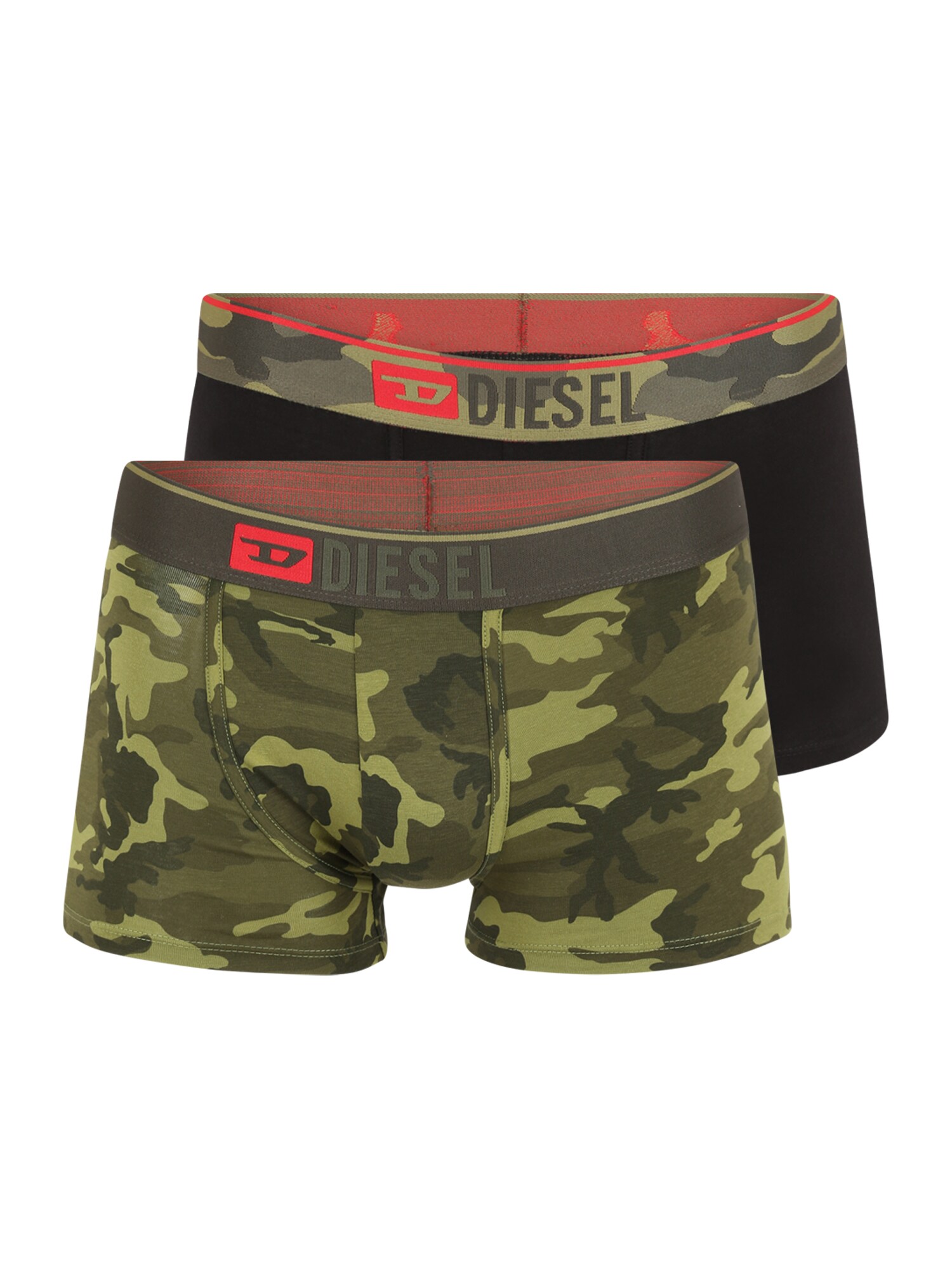 DIESEL Boksarice  zelena / črna
