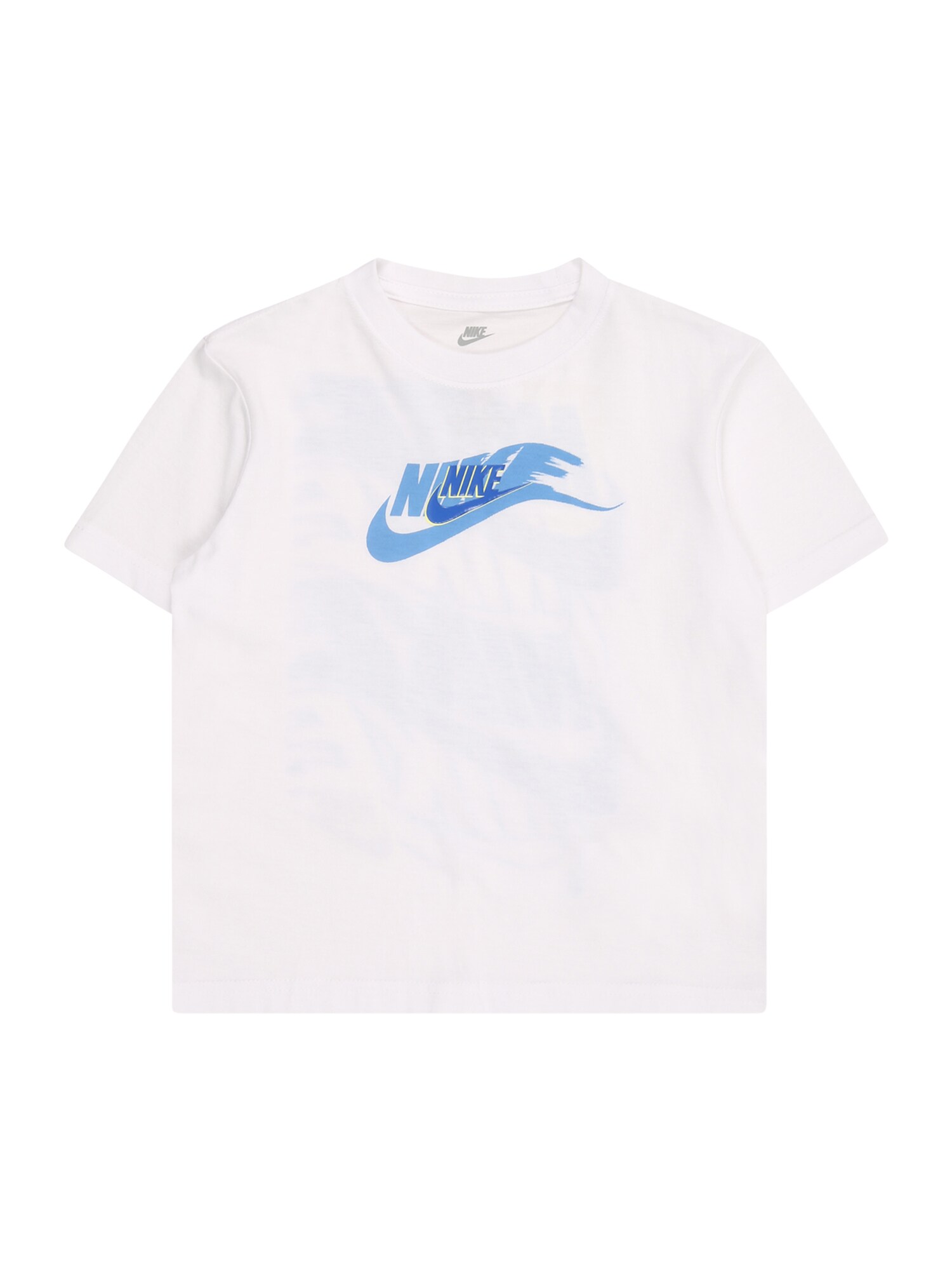 Nike Sportswear Póló 'On The Move'  kék / világoskék / sárga / fehér akciós termékkép 1