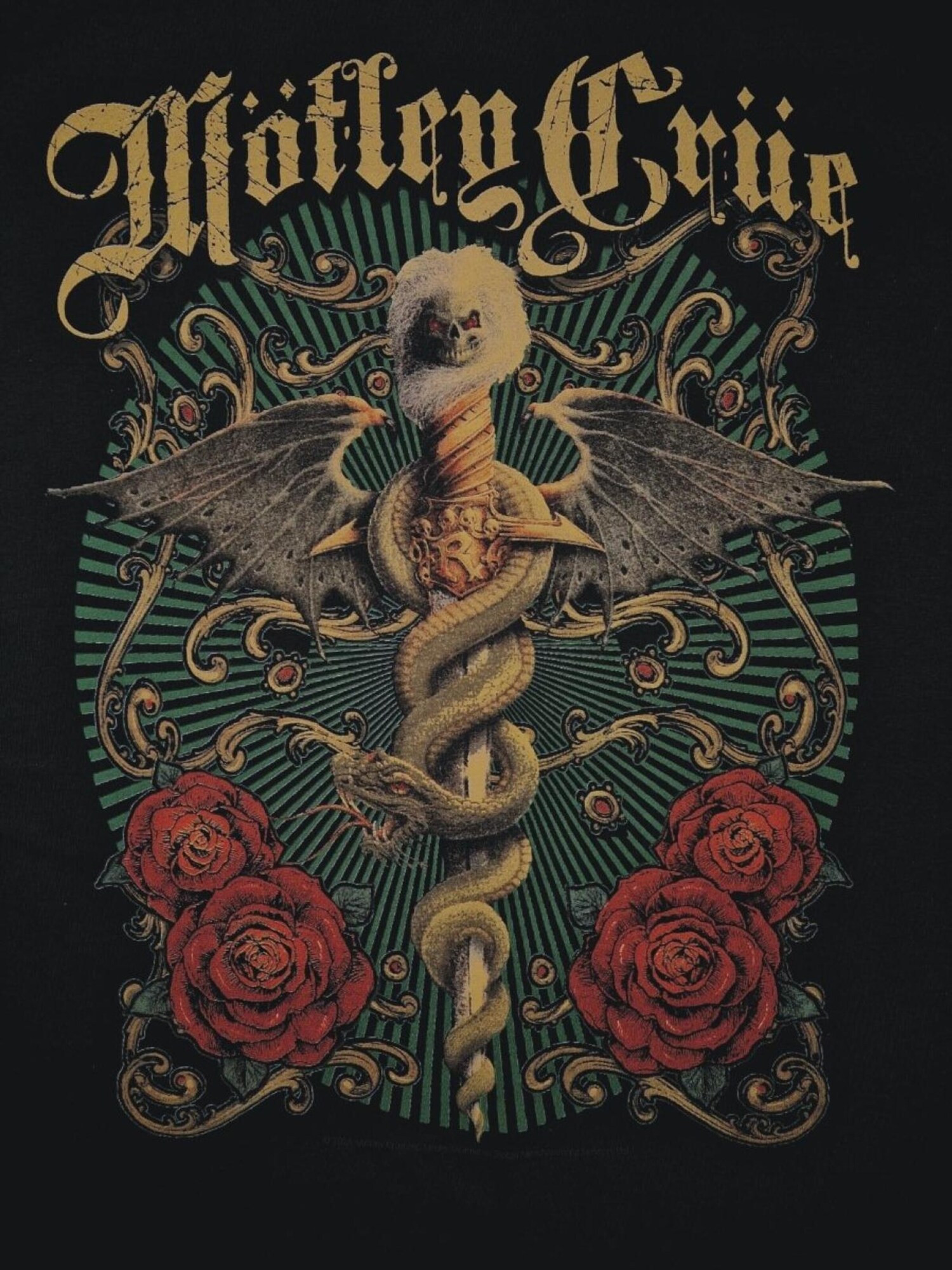 Mötley Crue Camiseta 'Mötley Crue Exquisite Dagger T-Shirt'  negro – imagen 4