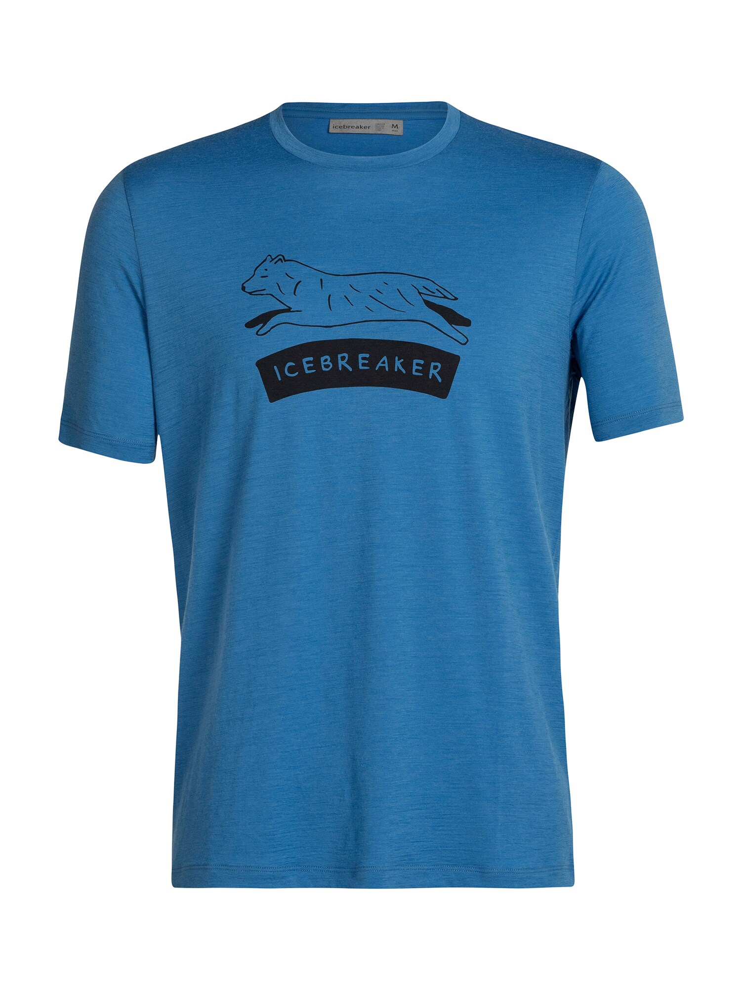 ICEBREAKER Marškinėliai 'M Tech Lite II SS Sheep Dog' mėlyna / tamsiai mėlyna jūros spalva