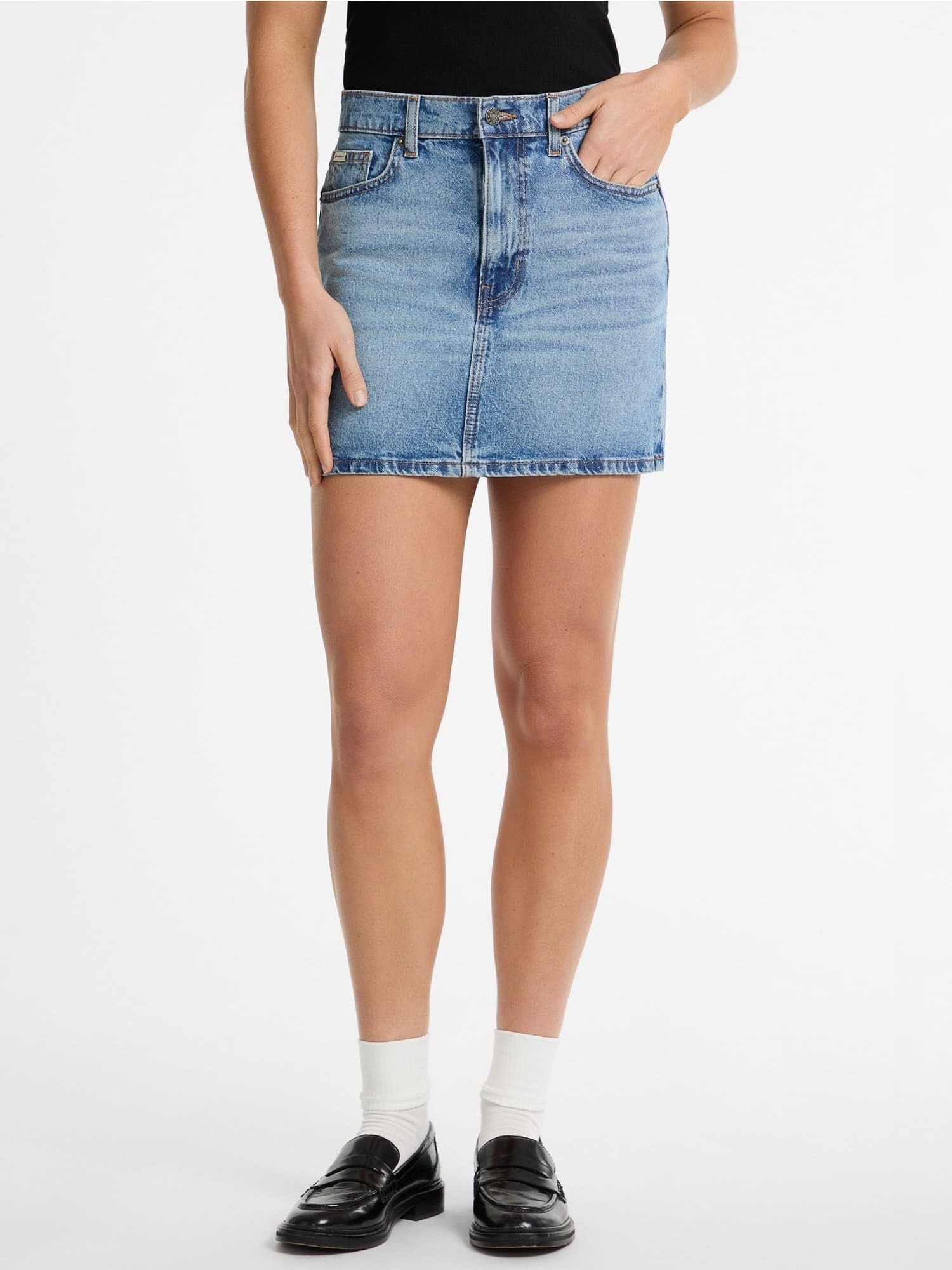 GUESS JEANS Fustă  albastru denim