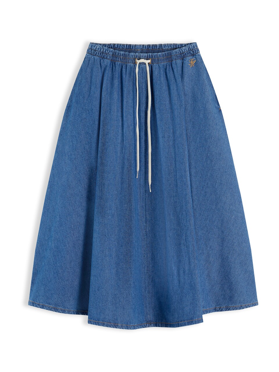 Kjol 'Logo Relaxed Flared Midi'
