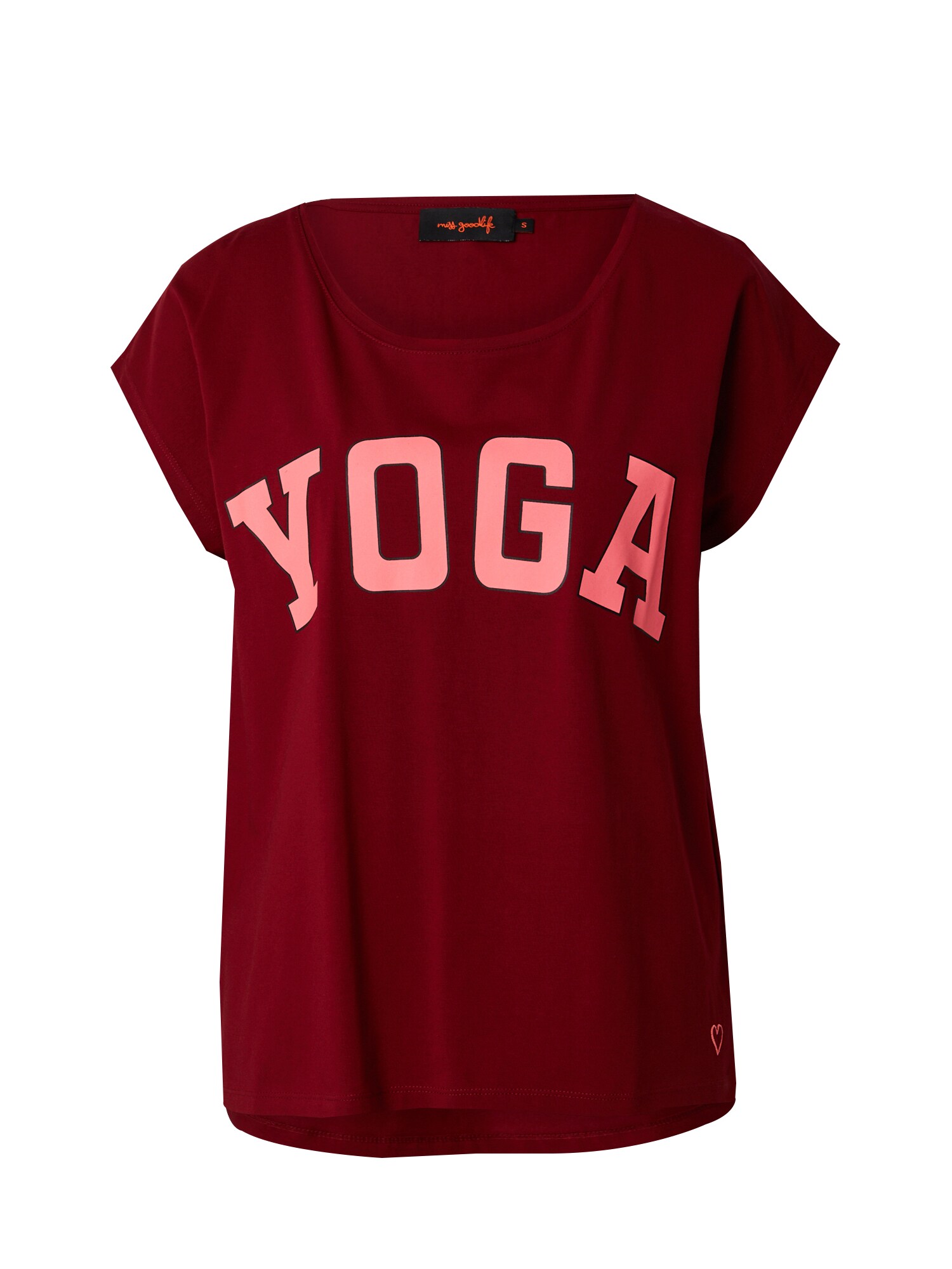 miss goodlife Póló 'Yoga'  rózsaszín / bordó akciós termékkép 1