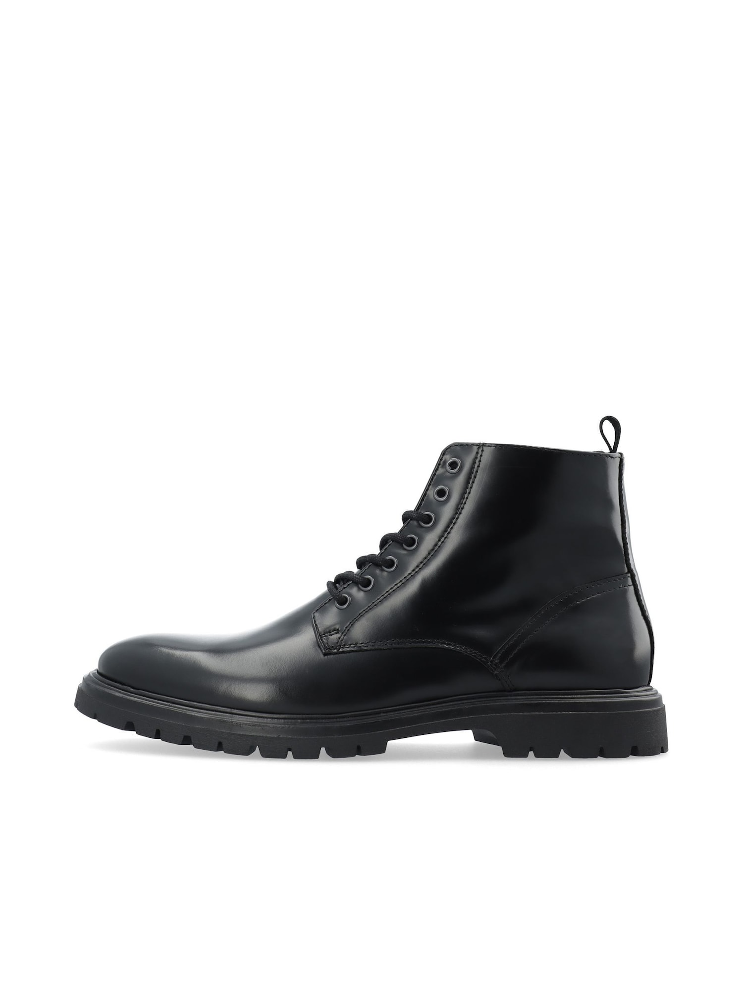 Bianco Botas con cordones negro
