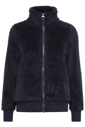 Oxmo Fleece jas ‘Anneka’ Blauw gemêleerd