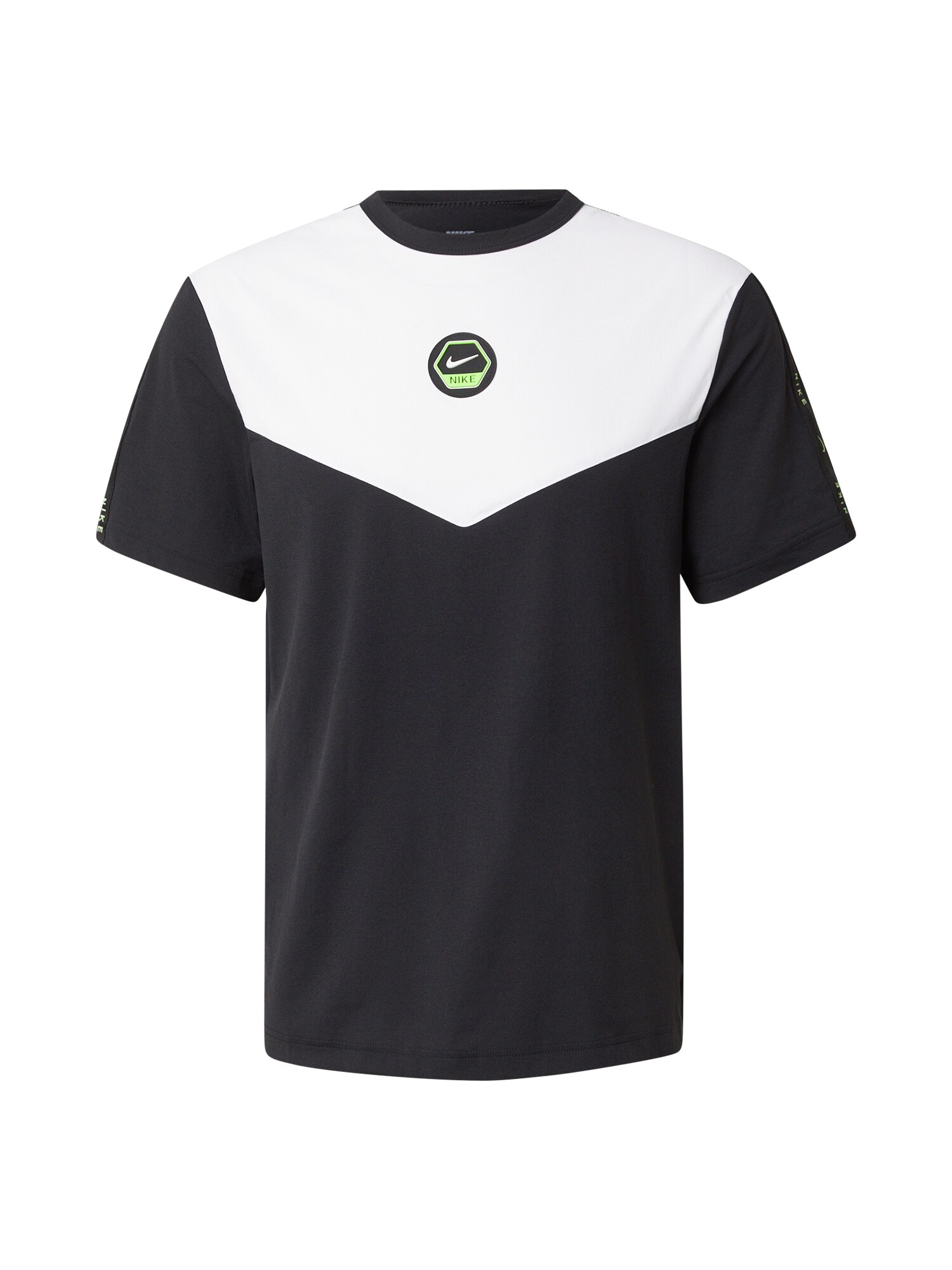 Nike Sportswear Tricou  verde măr / negru / alb