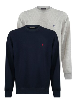 Jacey Quinn Sweatshirt Navy / Grijs