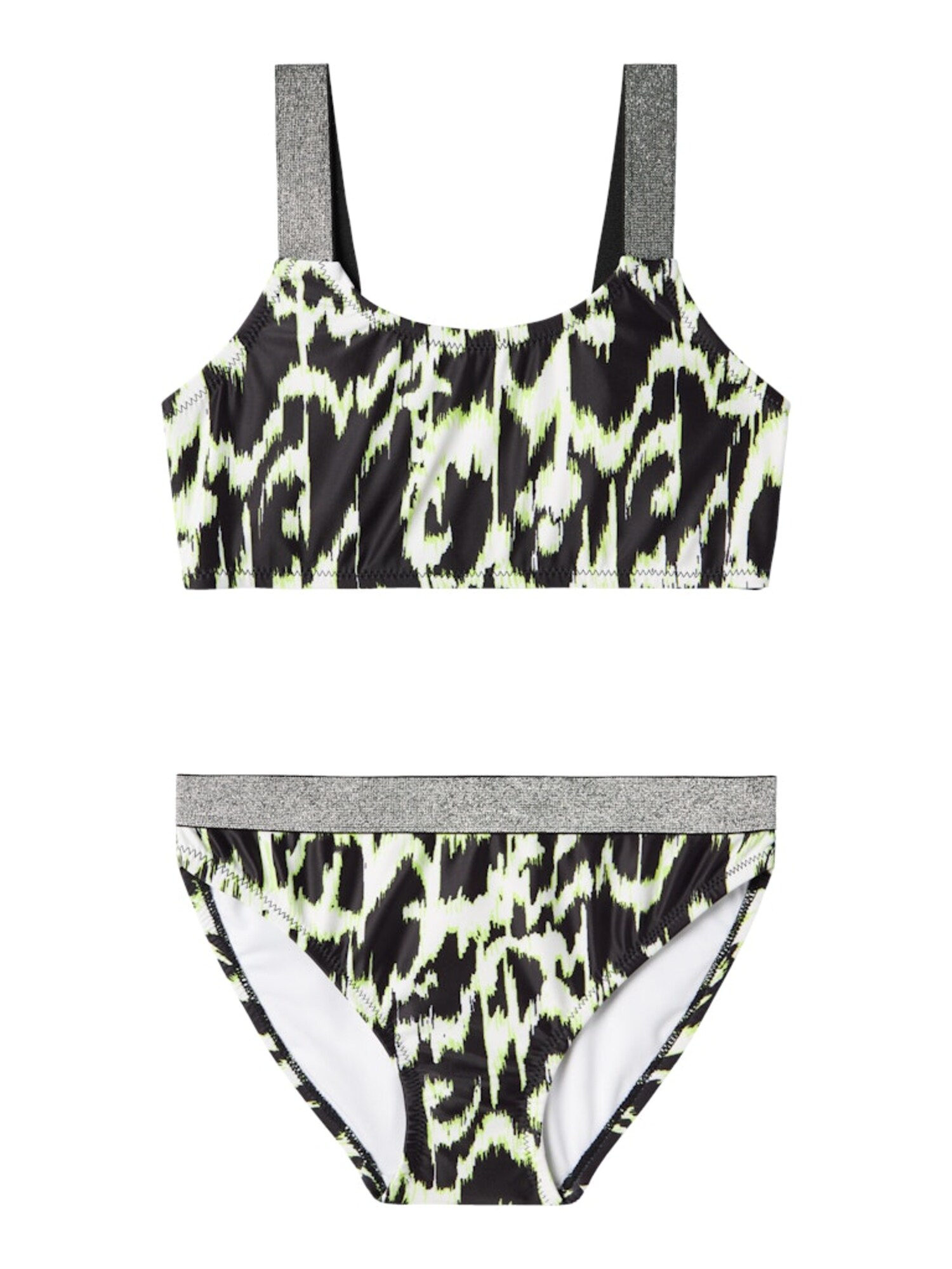 NAME IT Bikini 'ZERIA'  szürke / fekete / fehér akciós termékkép 1