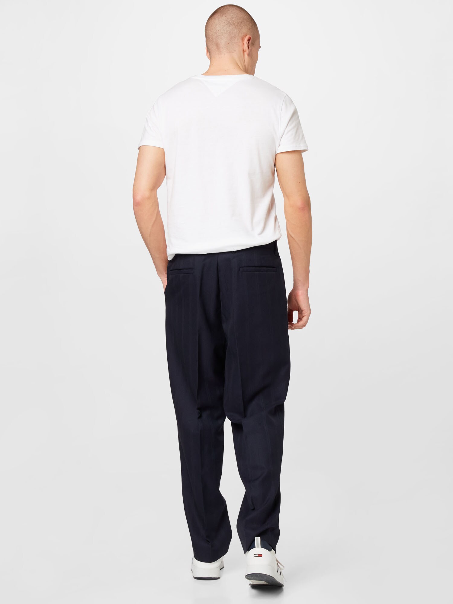 BURTON MENSWEAR LONDON Nohavice s pukmi námornícka modrá (obrázok 3)