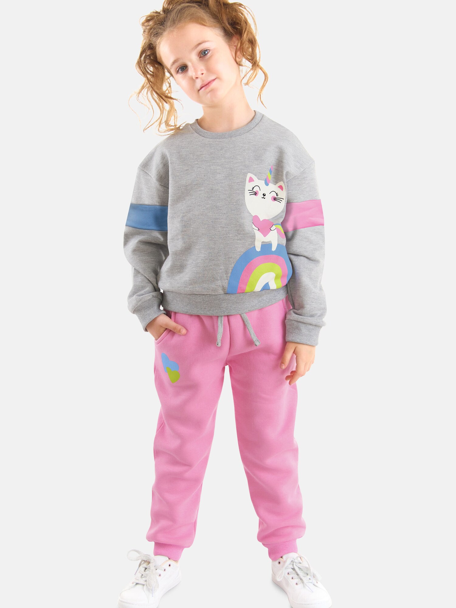 Thumbnail - Denokids Trainingsanzug Rainbow Cat