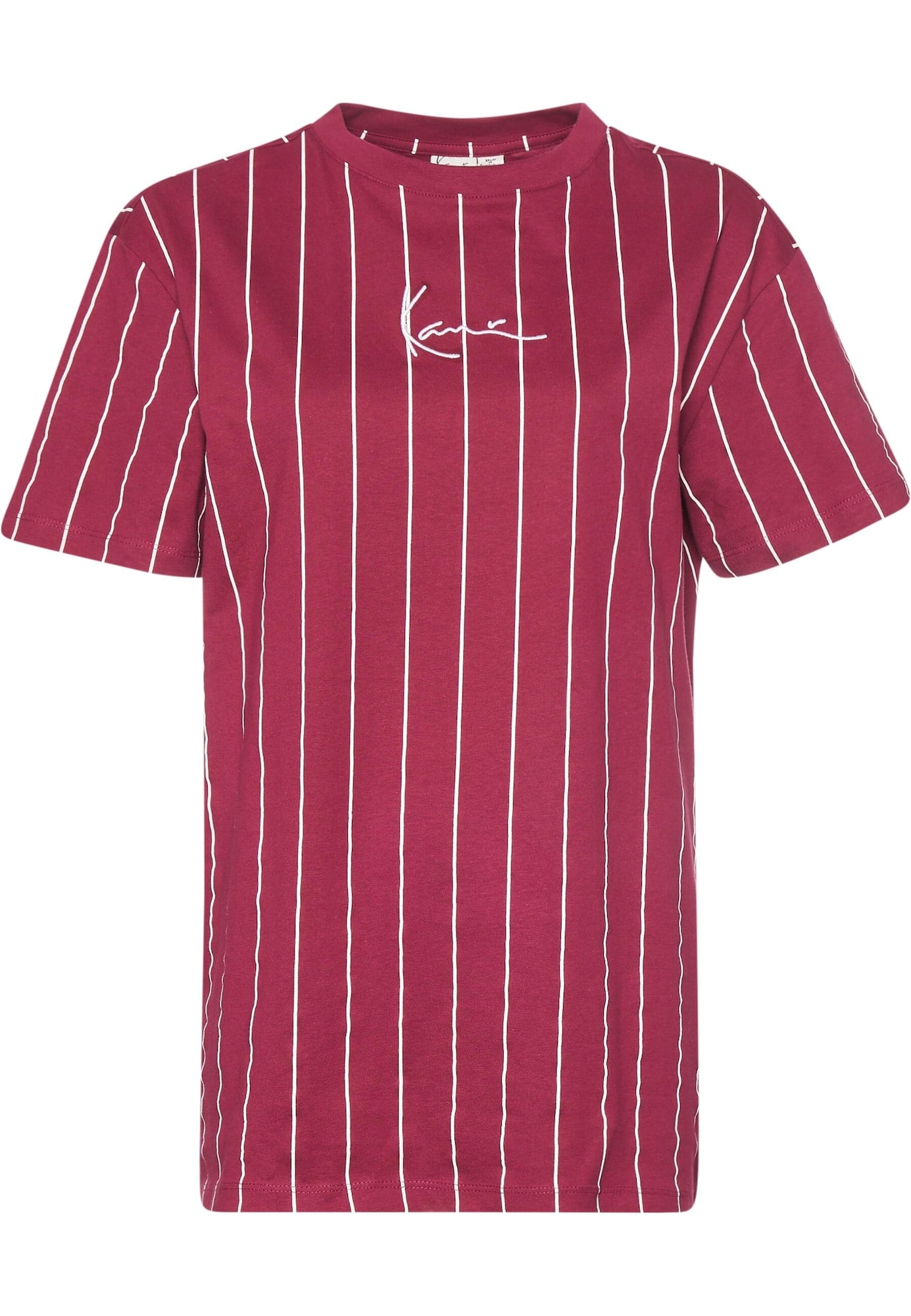 Karl Kani Тениска  черешово червено / бяло