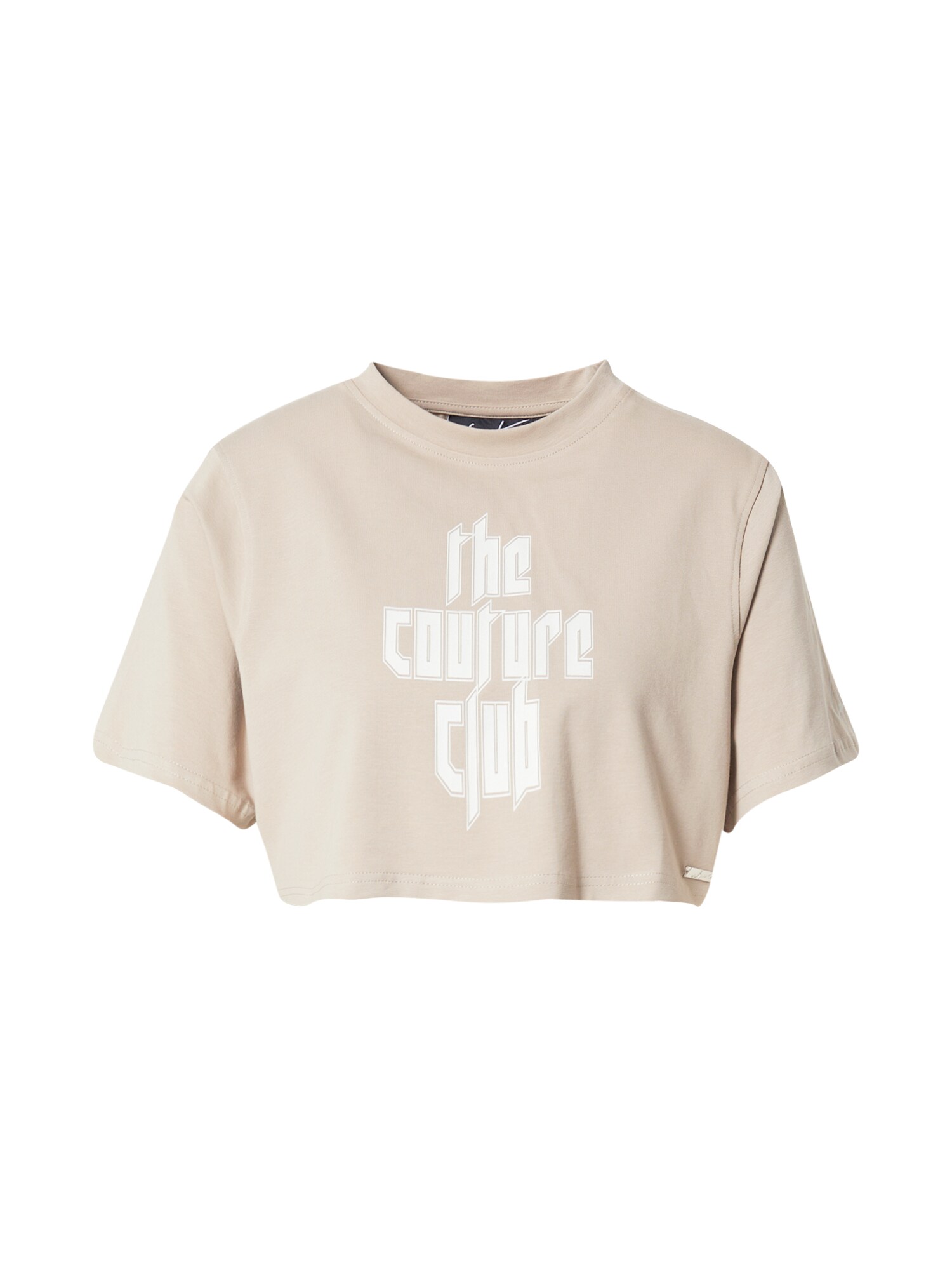 The Couture Club Marškinėliai balta / gelsvai pilka spalva
