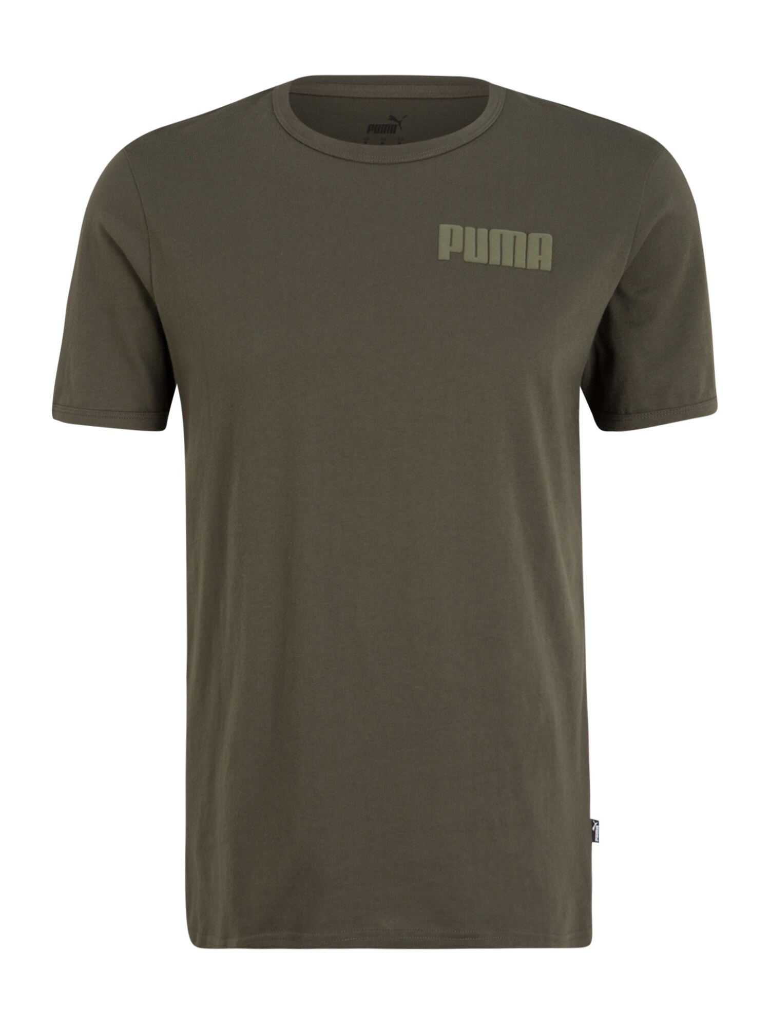 PUMA Sportiniai marškinėliai  alyvuogių spalva / rusvai žalia