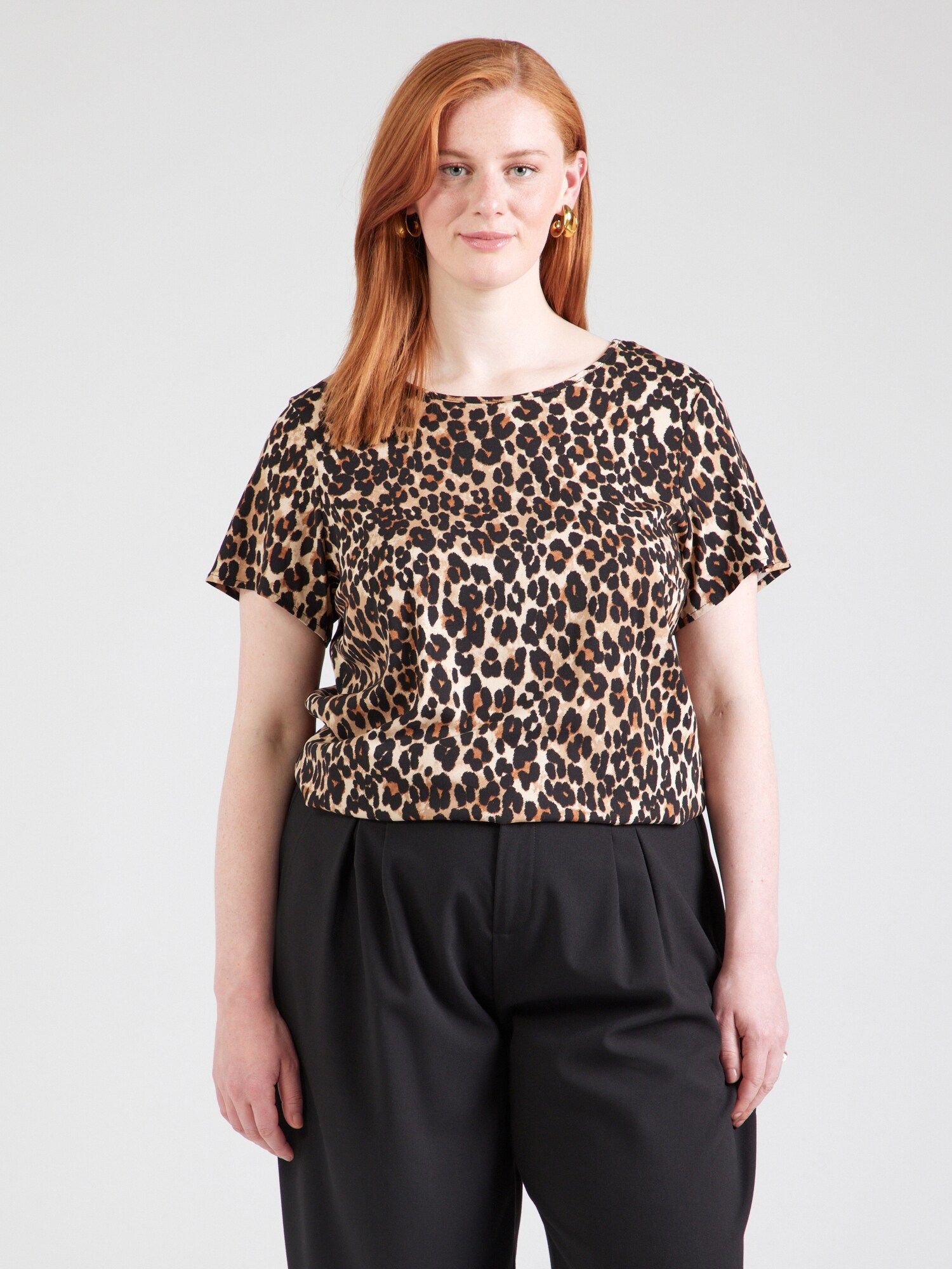 Vero Moda Curve Blúz  bézs / barna termék 2. képe