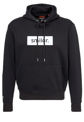 smiler. Sweatshirt ‘Happy’ Zwart / Wit