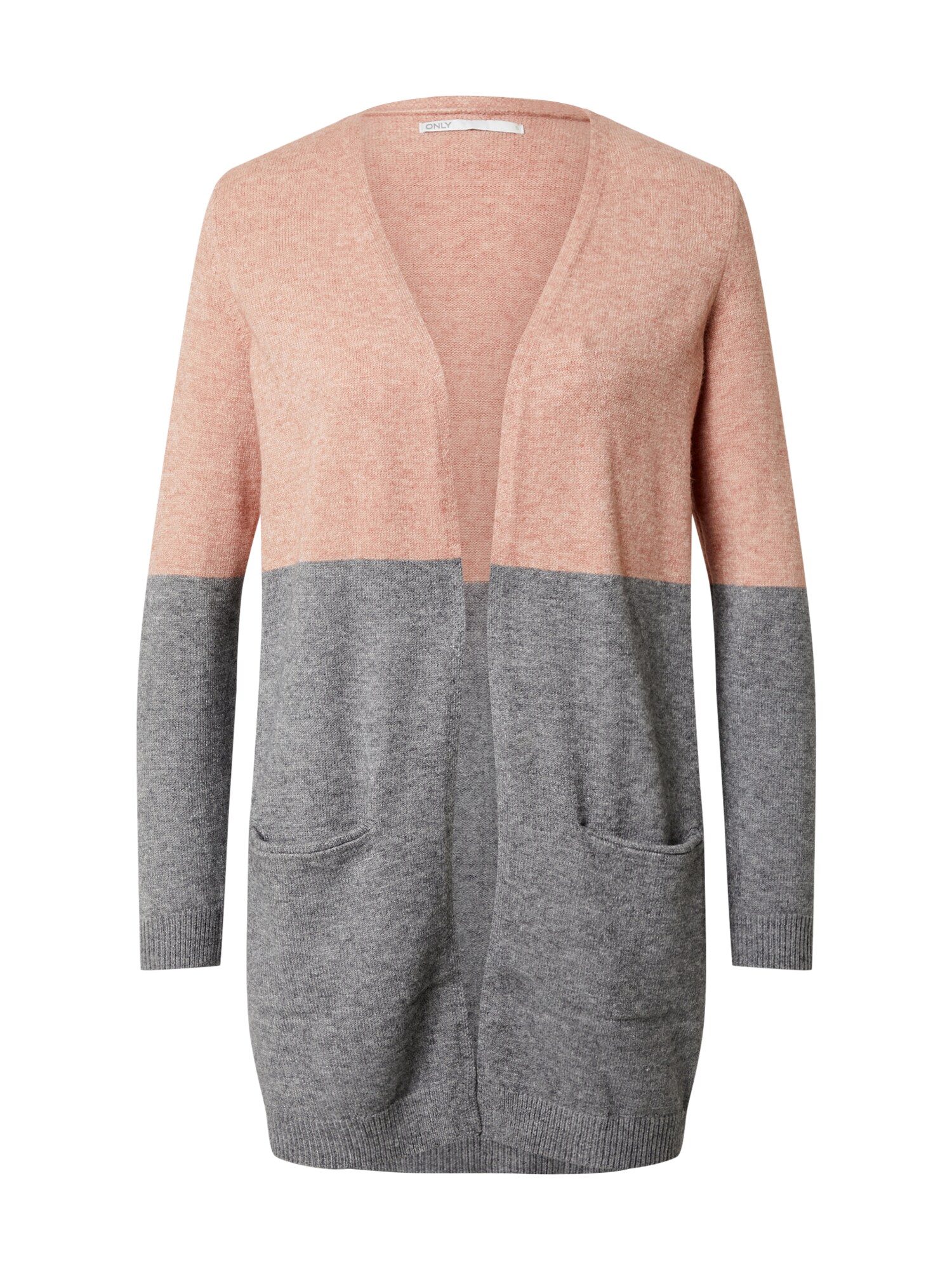 Only ONLY Cardigan 'Queen' grau / rosa