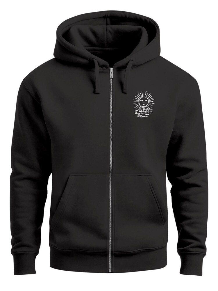 Neverless Sweatjacke 'Compass' Herren Größe 5XL schwarz